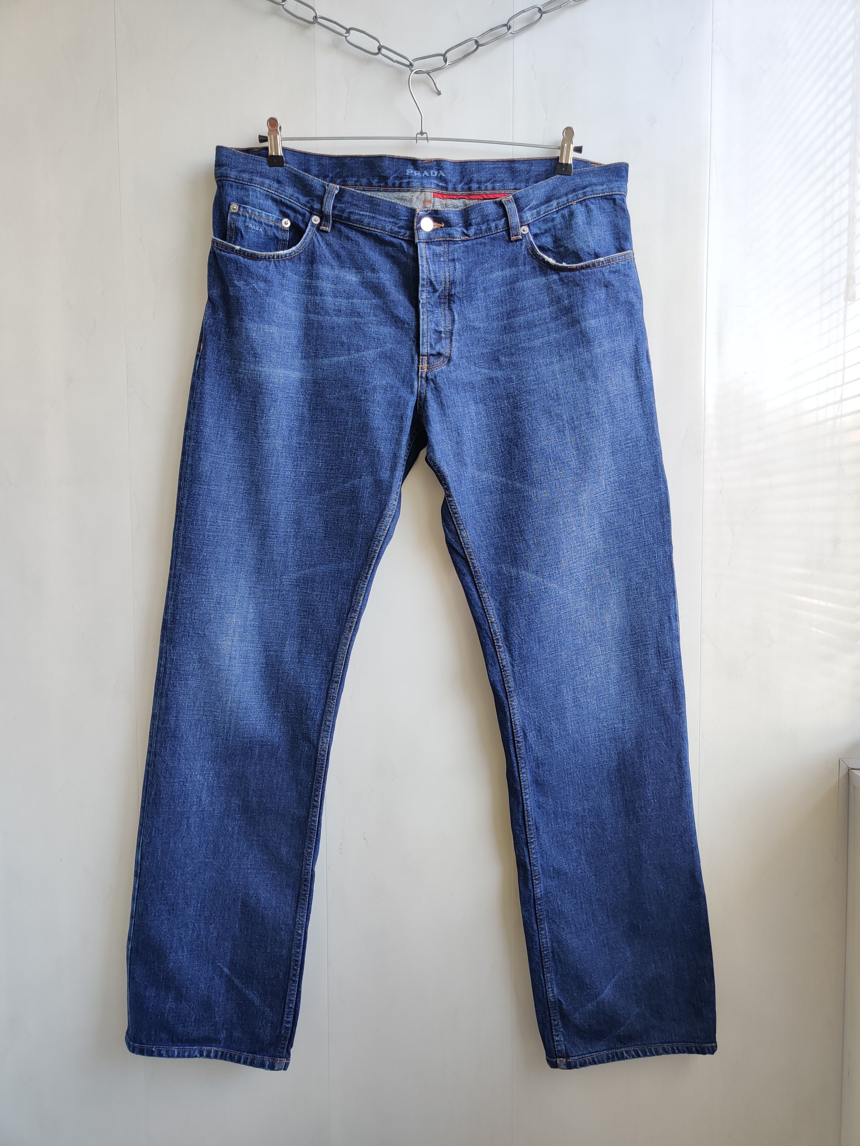 Prada Prada tab denim jeans | Grailed