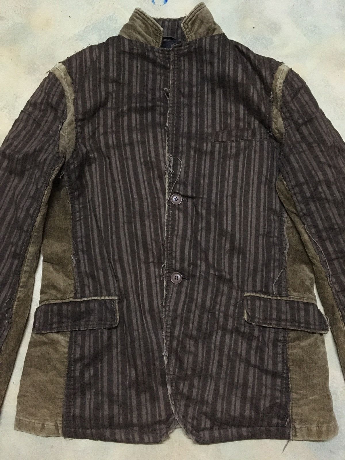 Japanese Brand Japanese Brand Mossimo Blazer Jacket Patchwork Style Size 36R - 4 Thumbnail