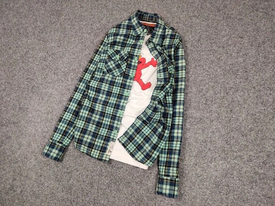 Flannel Vintage Flannel Shirt Travis Scott Style Size US M / EU 48-50 / 2 - 7 Thumbnail