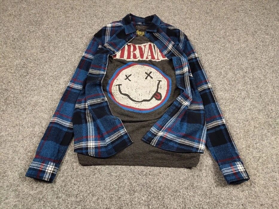 Flannel Vintage Flannel Shirt Travis Scott Style Streetwear Hype Size US L / EU 52-54 / 3 - 2 Thumbnail