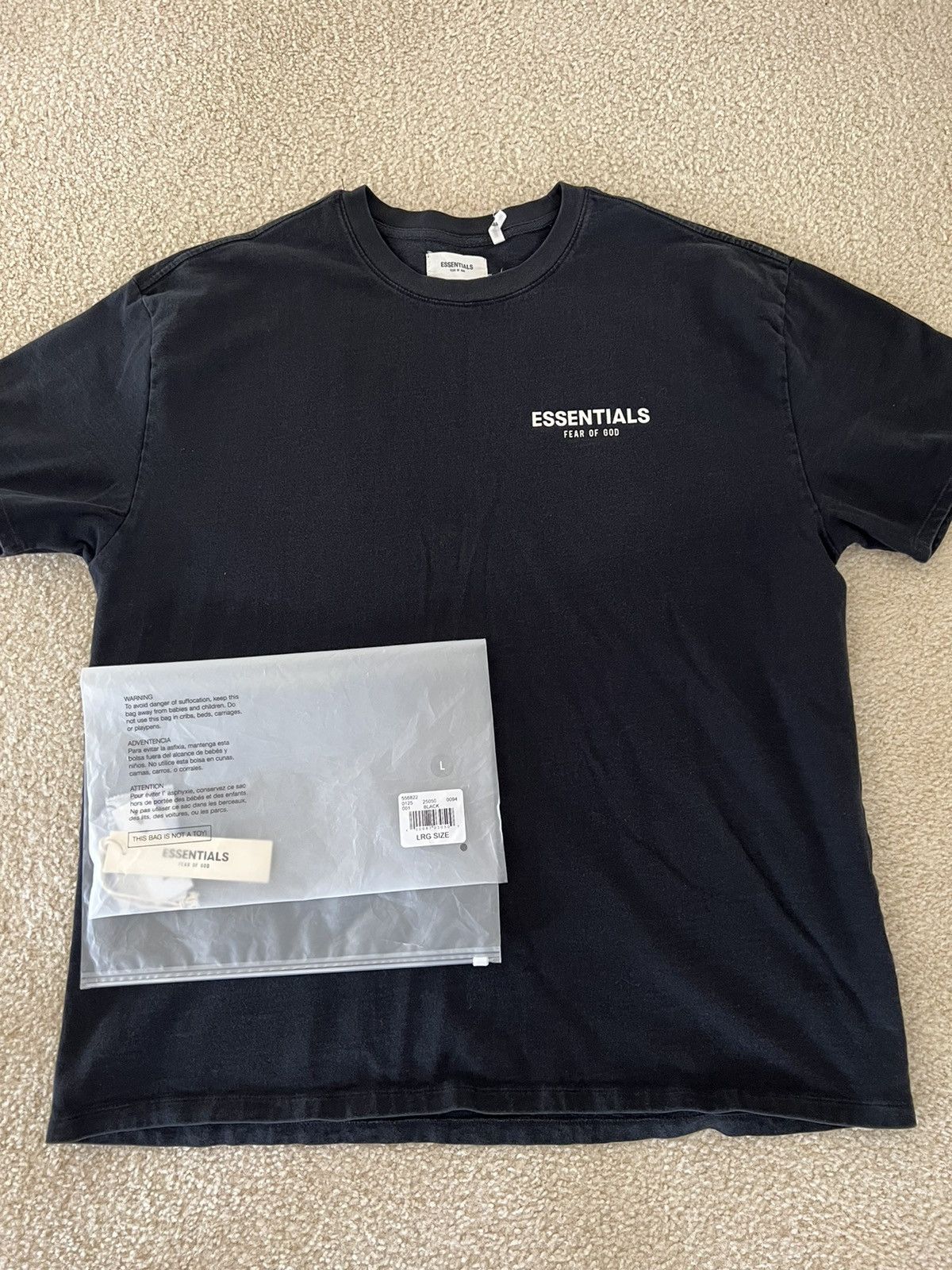 Fear of God Fear of God Essentials boxy logo tee Size US L / EU 52-54 / 3 - 1 Thumbnail