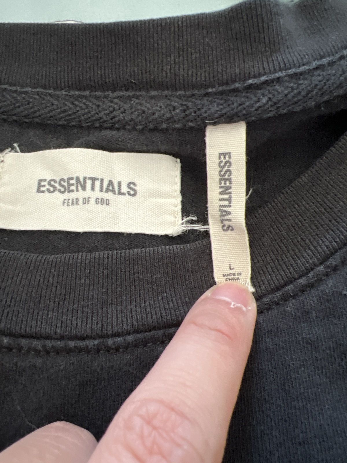 Fear of God Fear of God Essentials boxy logo tee Size US L / EU 52-54 / 3 - 4 Thumbnail