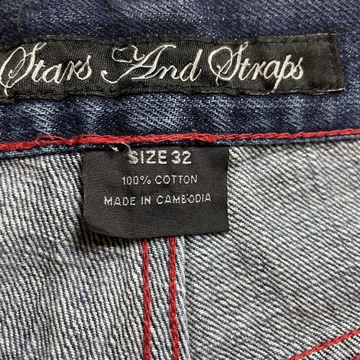 Famous Stars And Straps × Vintage Y2K Famous Stars & Straps Selvedge Denim Jeans Size US 32 / EU 48 - 6 Thumbnail