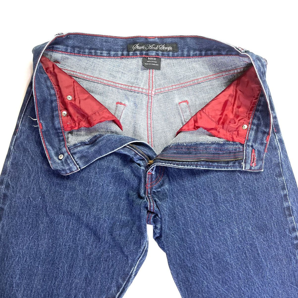 Famous Stars And Straps × Vintage Y2K Famous Stars & Straps Selvedge Denim Jeans Size US 32 / EU 48 - 5 Thumbnail