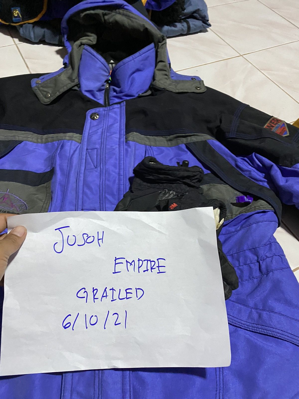 Japanese Brand 🔥DHL SHIPPPING🔥POWER SKIING JACKET WITH GLOVES Size US L / EU 52-54 / 3 - 11 Thumbnail