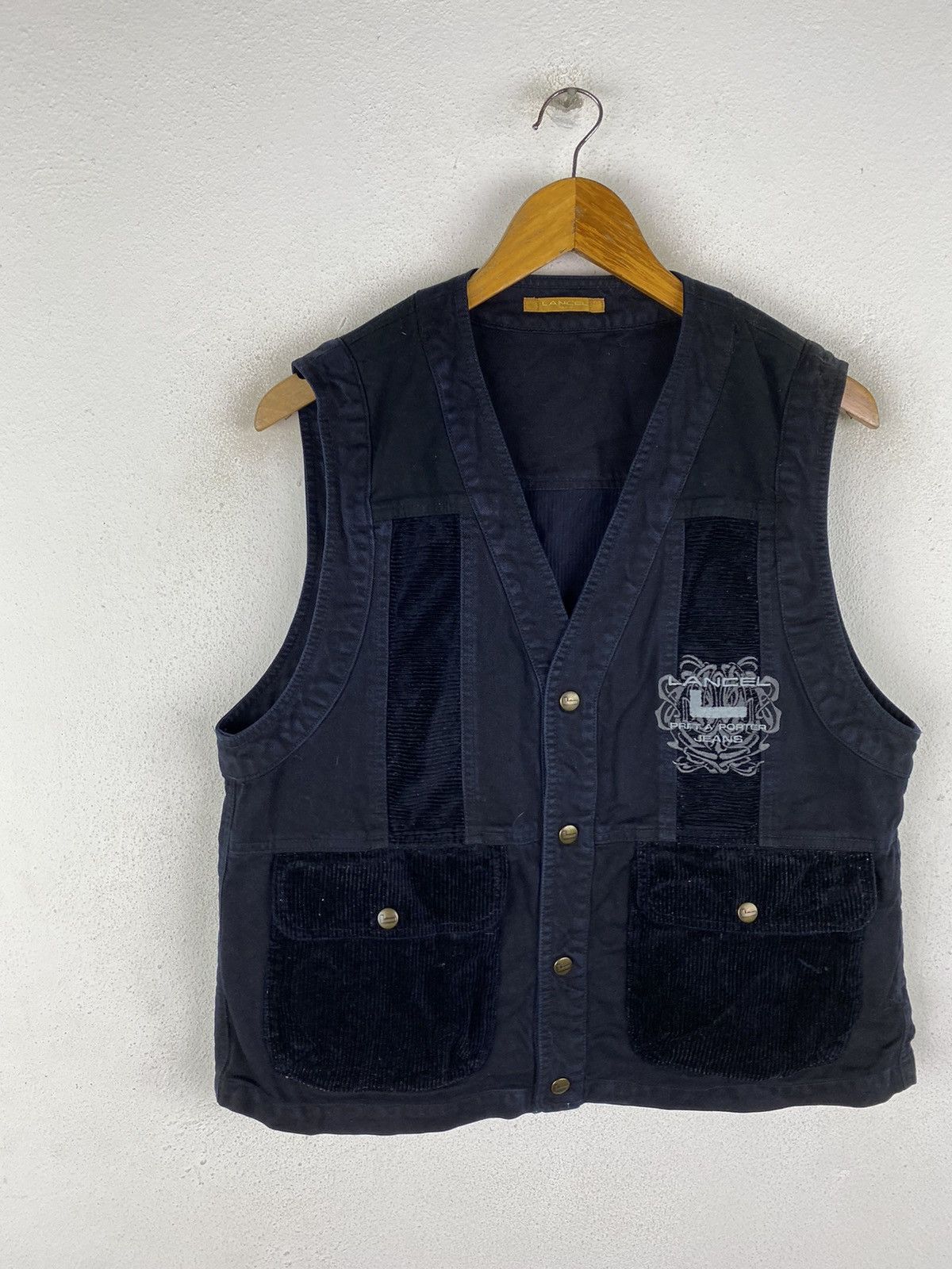 Lancel 🔥DHL SHIPPPING🔥LANCEL PRET A PORTER JEANS VEST MADE IN JAPAN Size US M / EU 48-50 / 2 - 4 Thumbnail