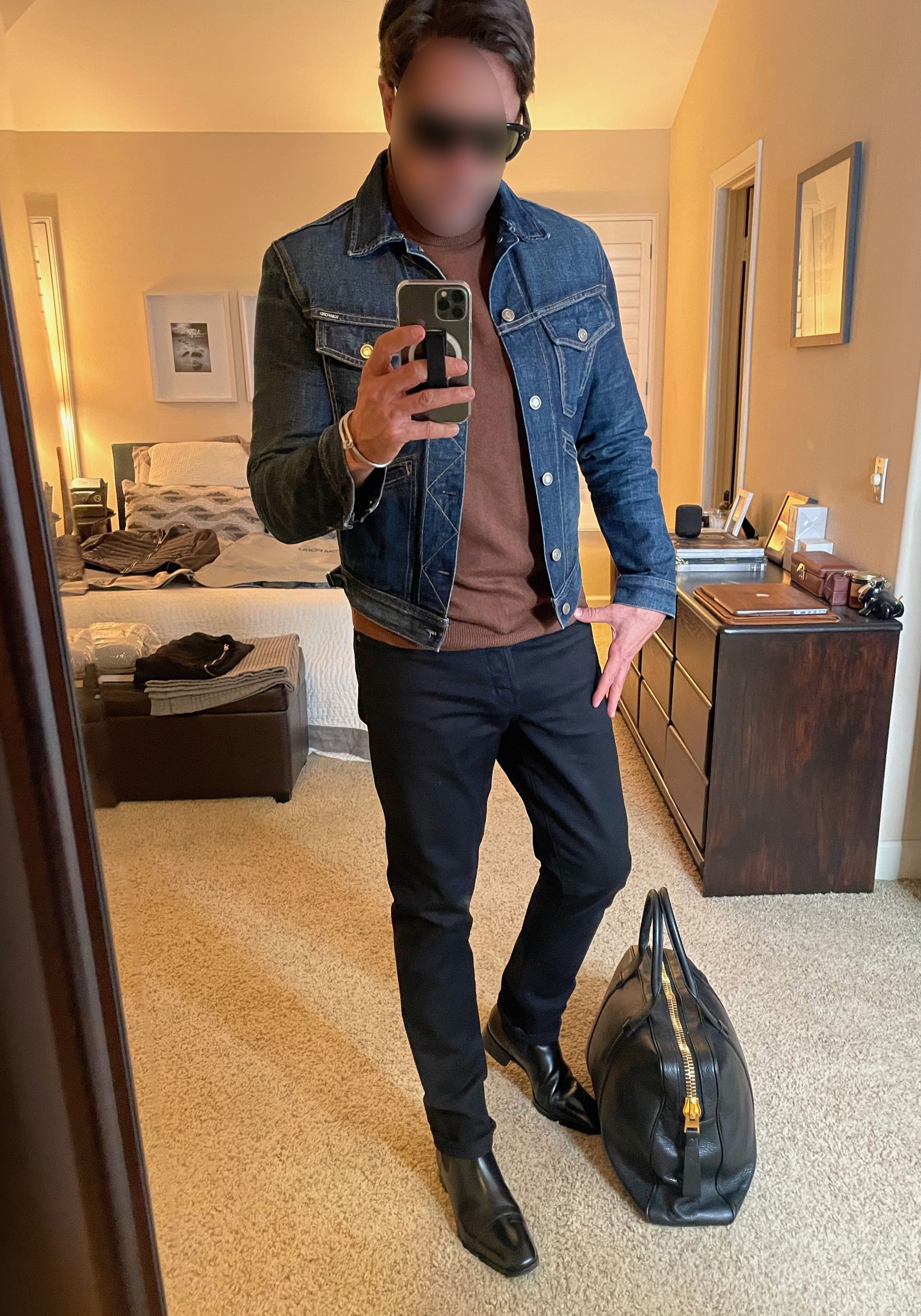 A-List Celebrity $1000 NEW Icon Denim Jacket, Perfect Wash