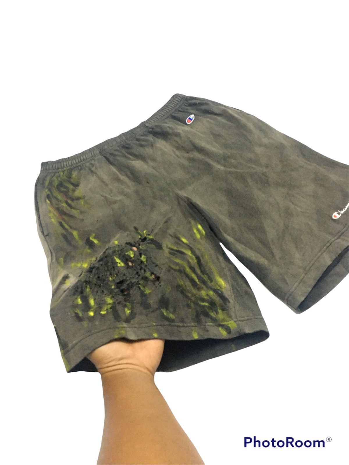 Other Sun Faded Short Pant Thrashed Painted Skater Boy Size US 35 - 1 Thumbnail