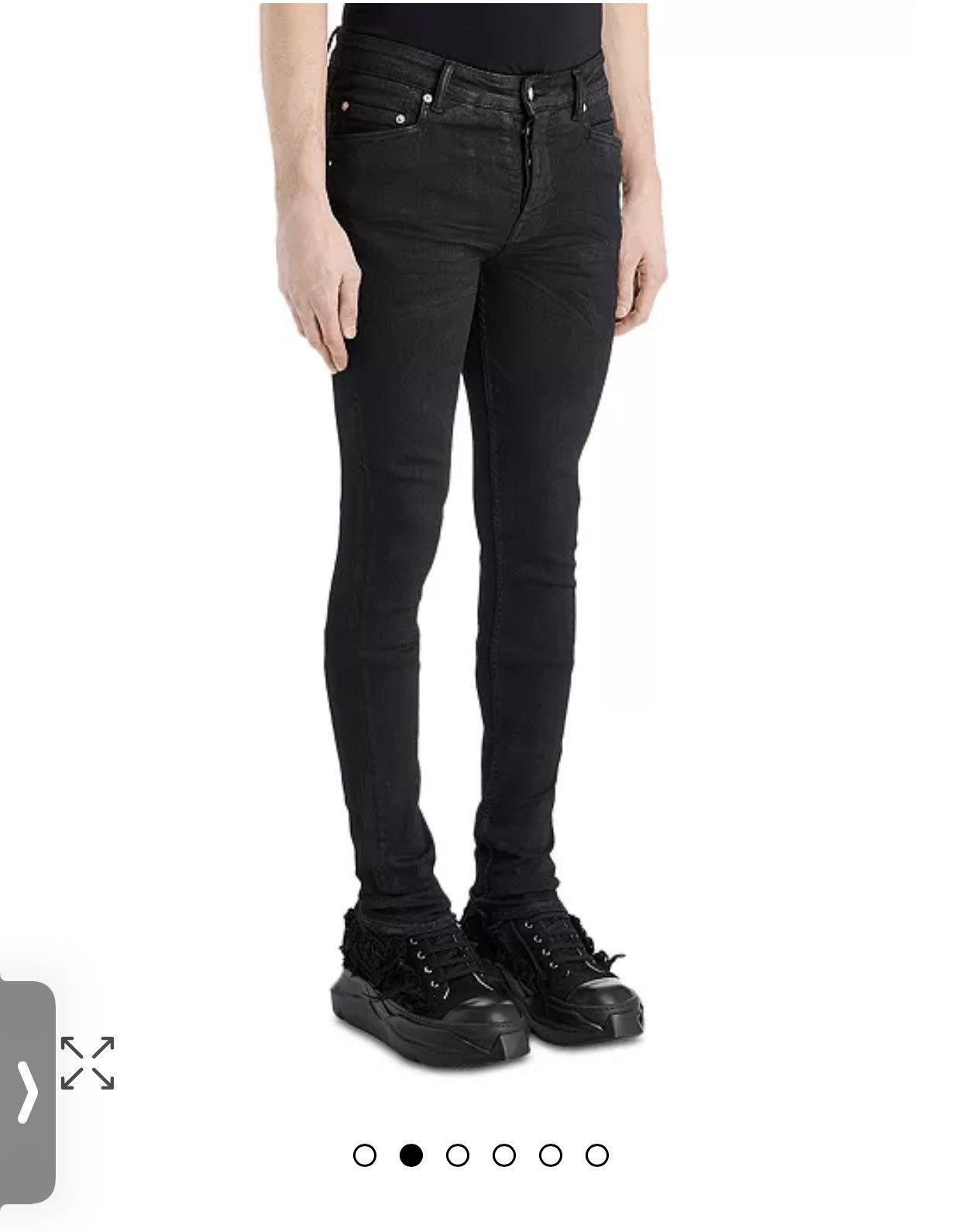 Pre-owned Rick Owens Drkshdw Black Tyrone Skinny Jeans