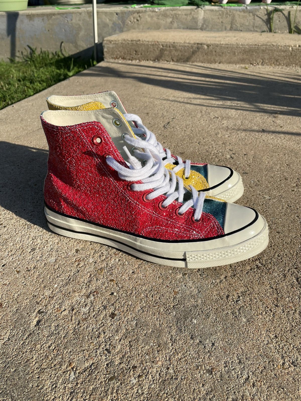 Converse J.W.Anderson JW Anderson x Chuck 70 High Glitter Pack Cherry Sulphur Grailed