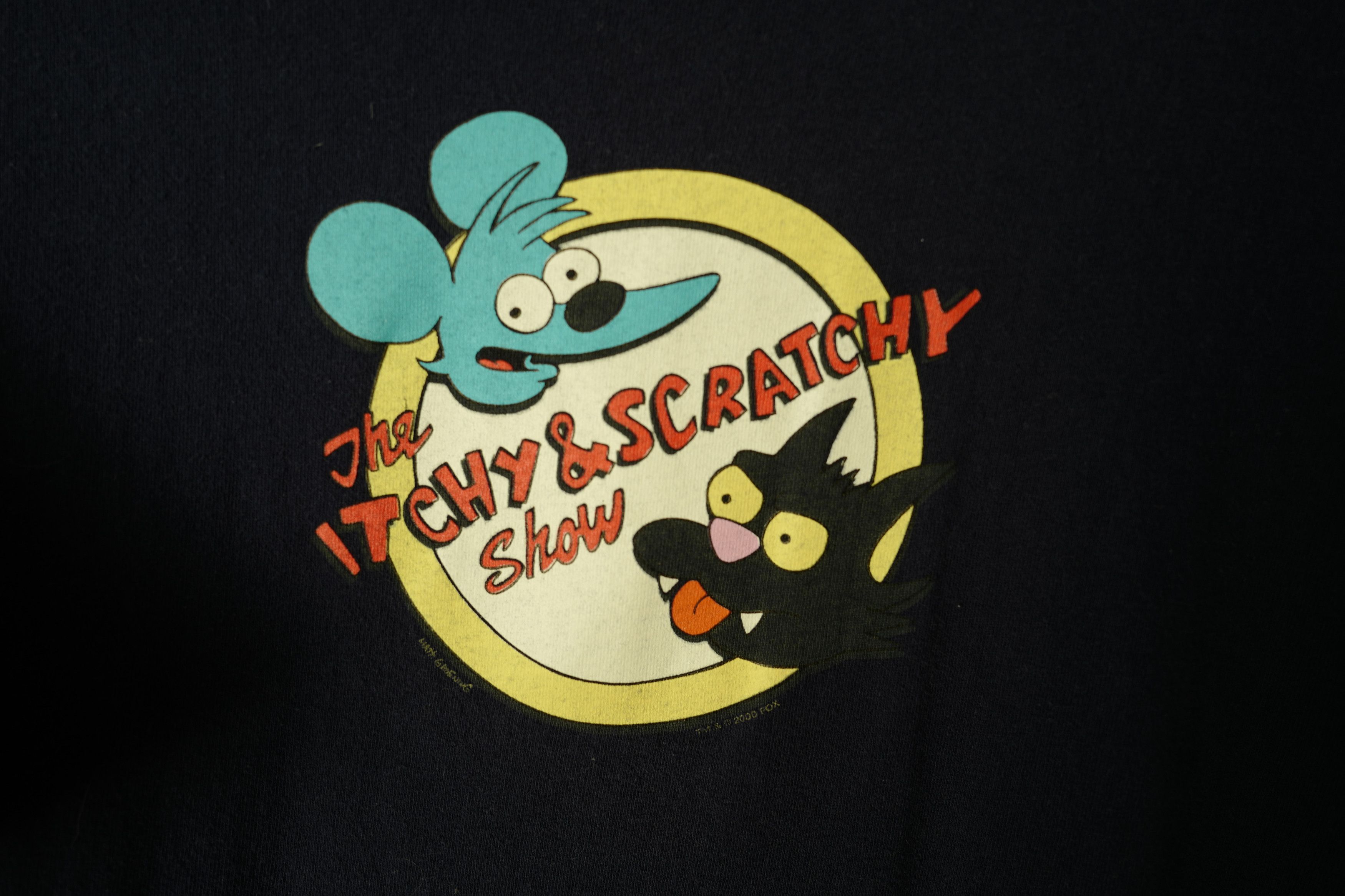 Changes Vintage Itchy & Scratchy - OG Logo Tee (Single Stitch) Size US XL / EU 56 / 4 - 2 Thumbnail
