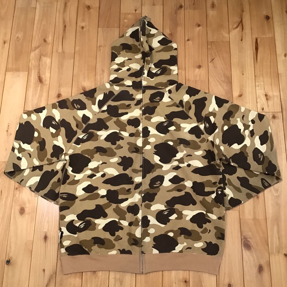 Bape BAPE Beige camo separate full zip hoodie Size US L / EU 52-54 / 3 - 3 Thumbnail