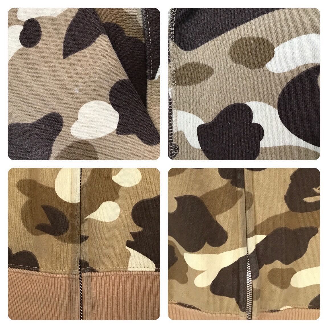 Bape BAPE Beige camo separate full zip hoodie Size US L / EU 52-54 / 3 - 6 Thumbnail