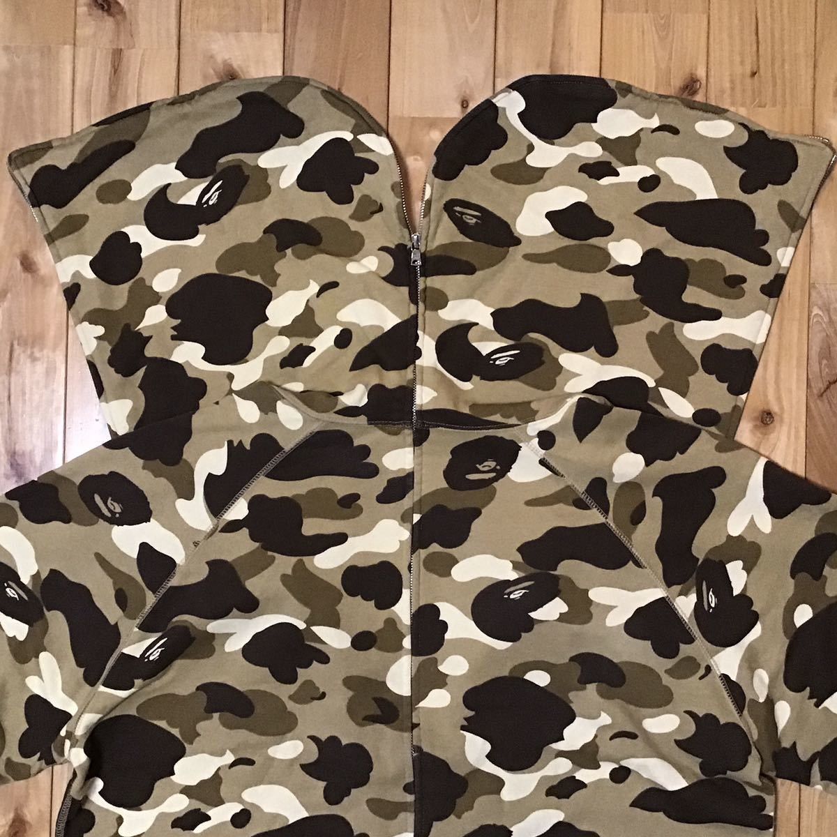 Bape BAPE Beige camo separate full zip hoodie Size US L / EU 52-54 / 3 - 2 Thumbnail