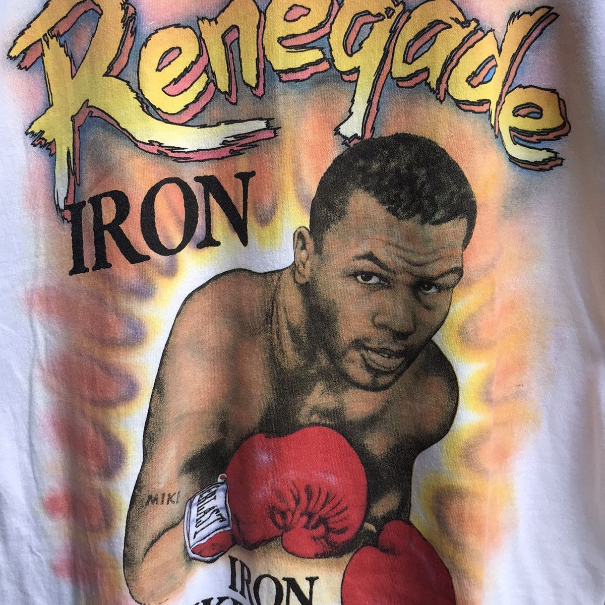 Vintage Vintage 80s MIKE TYSON legend boxing rare tee handprinted Size US M / EU 48-50 / 2 - 4 Thumbnail
