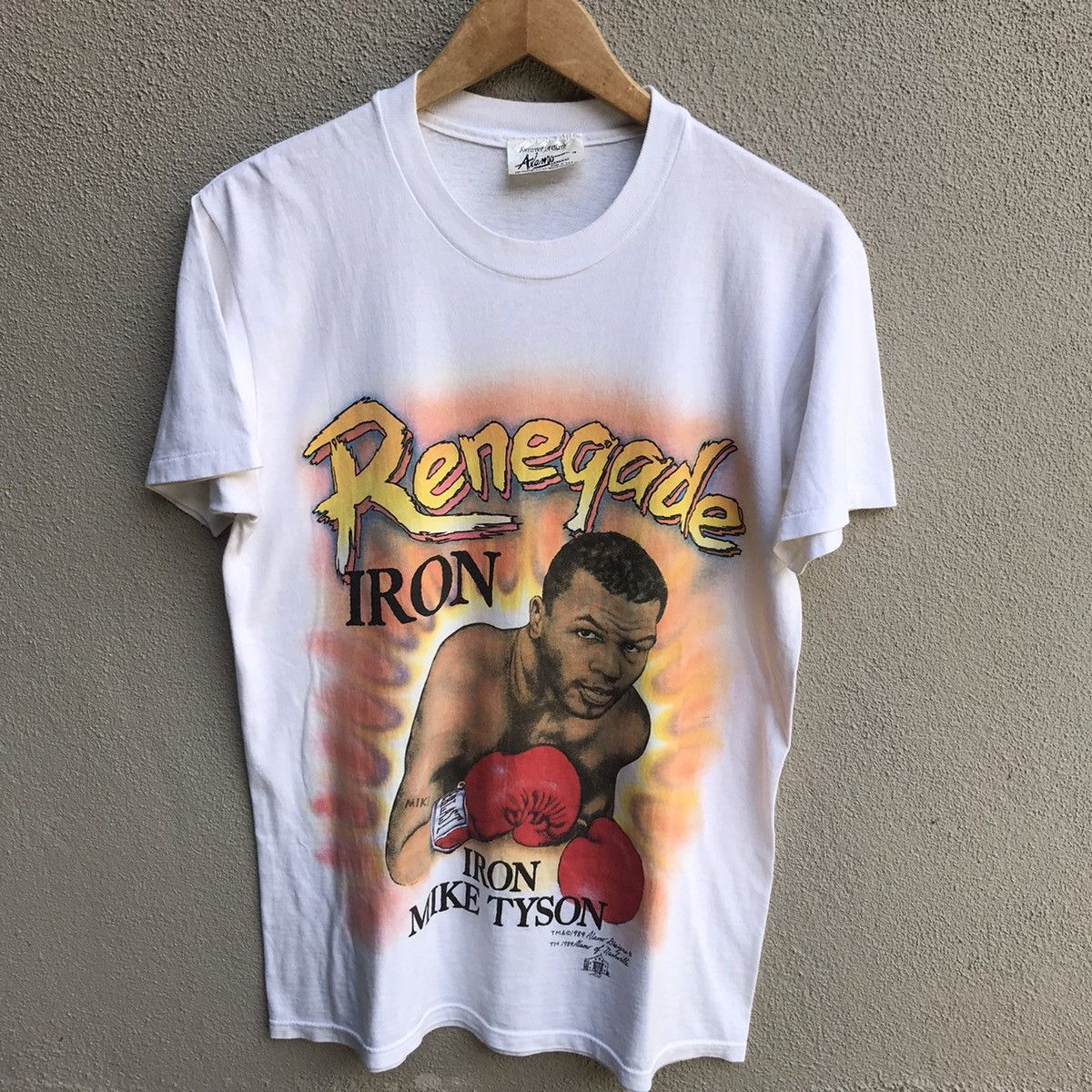 Vintage Vintage 80s MIKE TYSON legend boxing rare tee handprinted Size US M / EU 48-50 / 2 - 2 Thumbnail