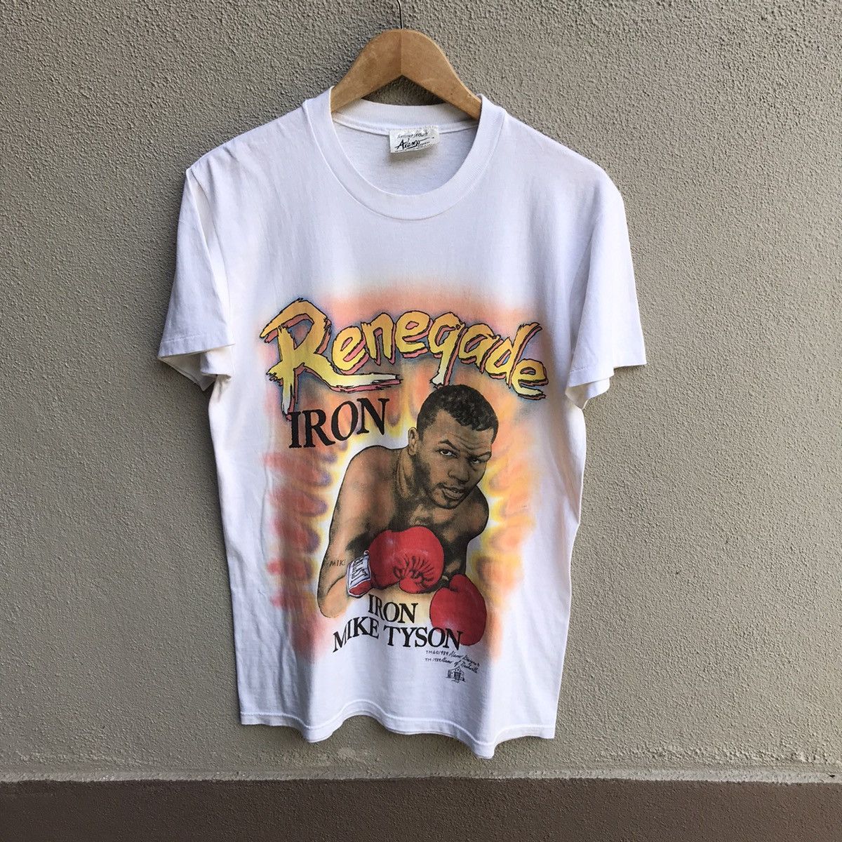 Vintage Vintage 80s MIKE TYSON legend boxing rare tee handprinted Size US M / EU 48-50 / 2 - 1 Thumbnail