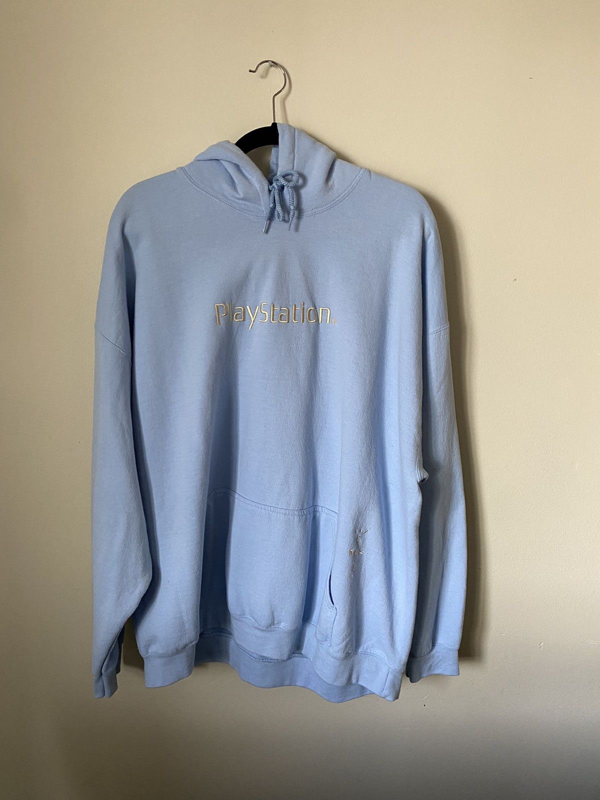 Travis Scott Baby Blue Travis Scott PlayStation Hoodie | Grailed