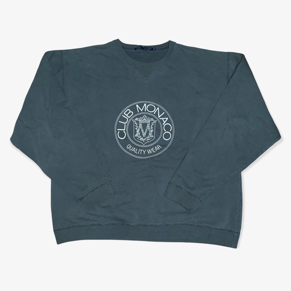 Vintage Club Monaco shops CMX 10 Sport Logo Crew Neck Gray sweatshirt Size S