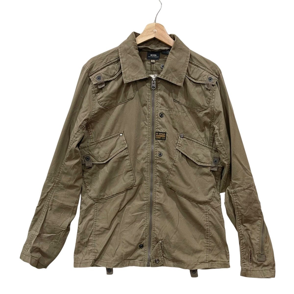 G-Star Vintage!! G-STAR Raw Denim Cargo Bondage Jacket Size US L / EU 52-54 / 3 - 1 Thumbnail