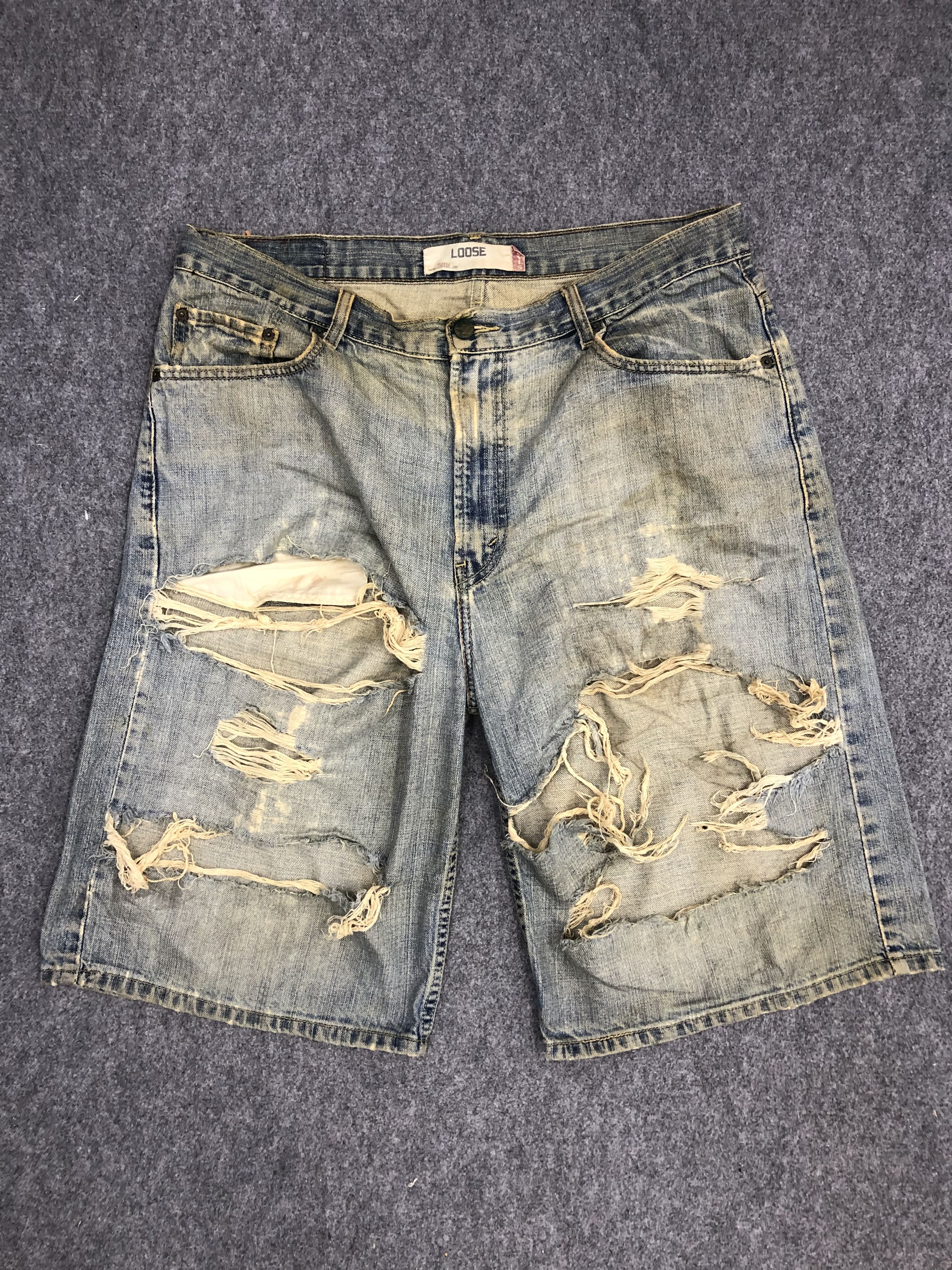 Levi's × Vintage Vintage Levis 569 Loose Cut Short Jeans Size US 38 / EU 54 - 1 Thumbnail