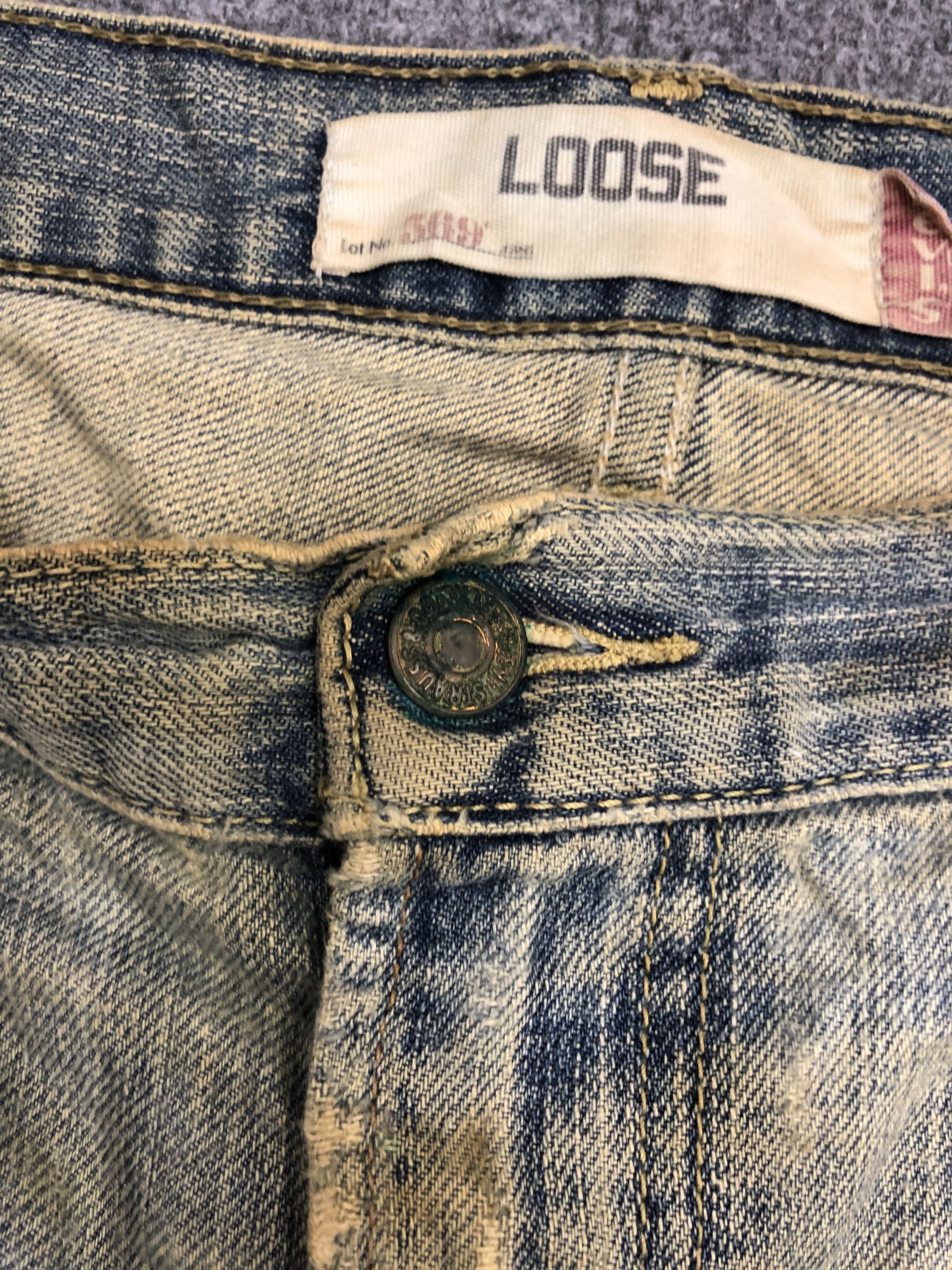 Levi's × Vintage Vintage Levis 569 Loose Cut Short Jeans Size US 38 / EU 54 - 11 Thumbnail