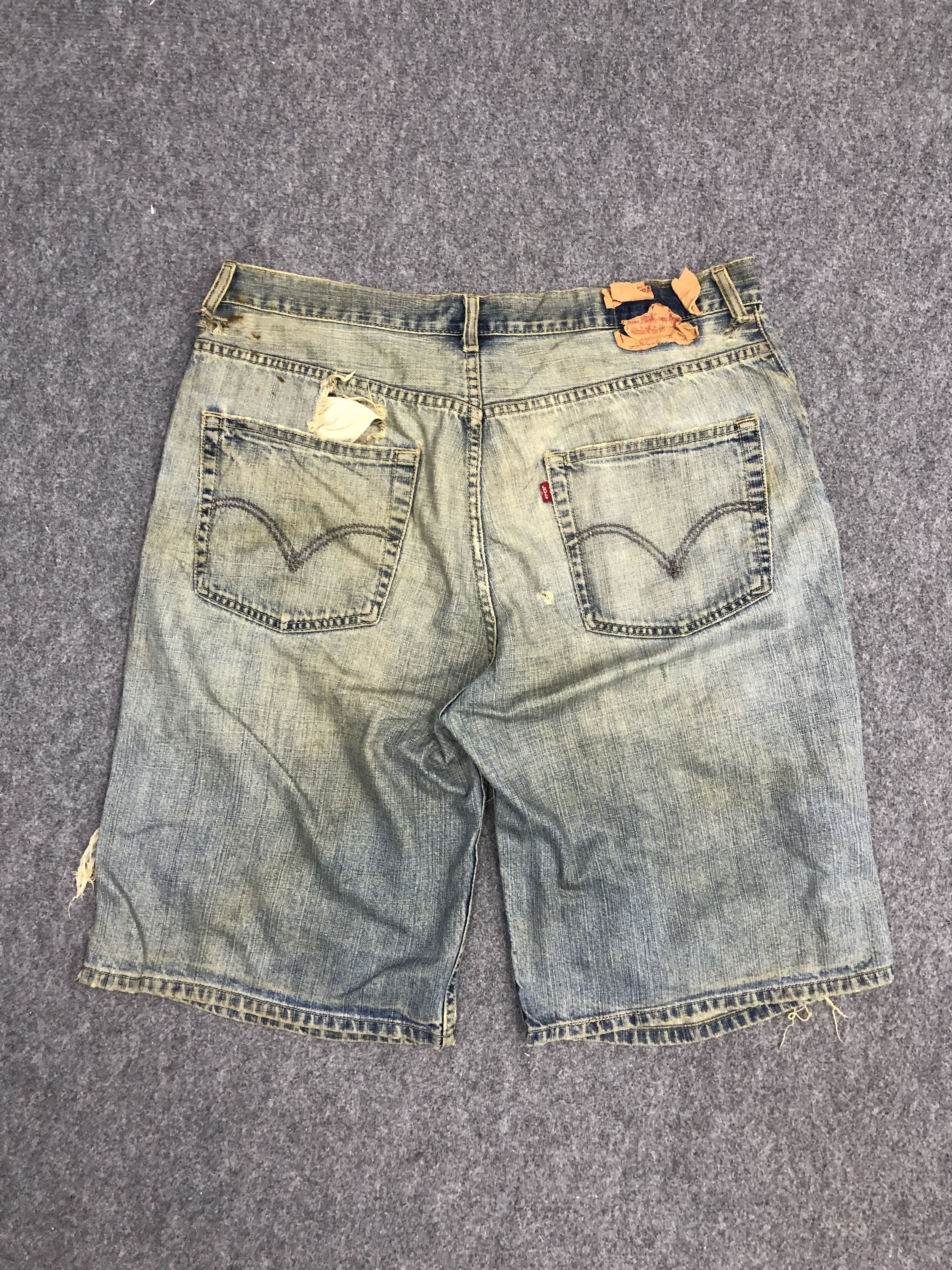 Levi's × Vintage Vintage Levis 569 Loose Cut Short Jeans Size US 38 / EU 54 - 3 Thumbnail