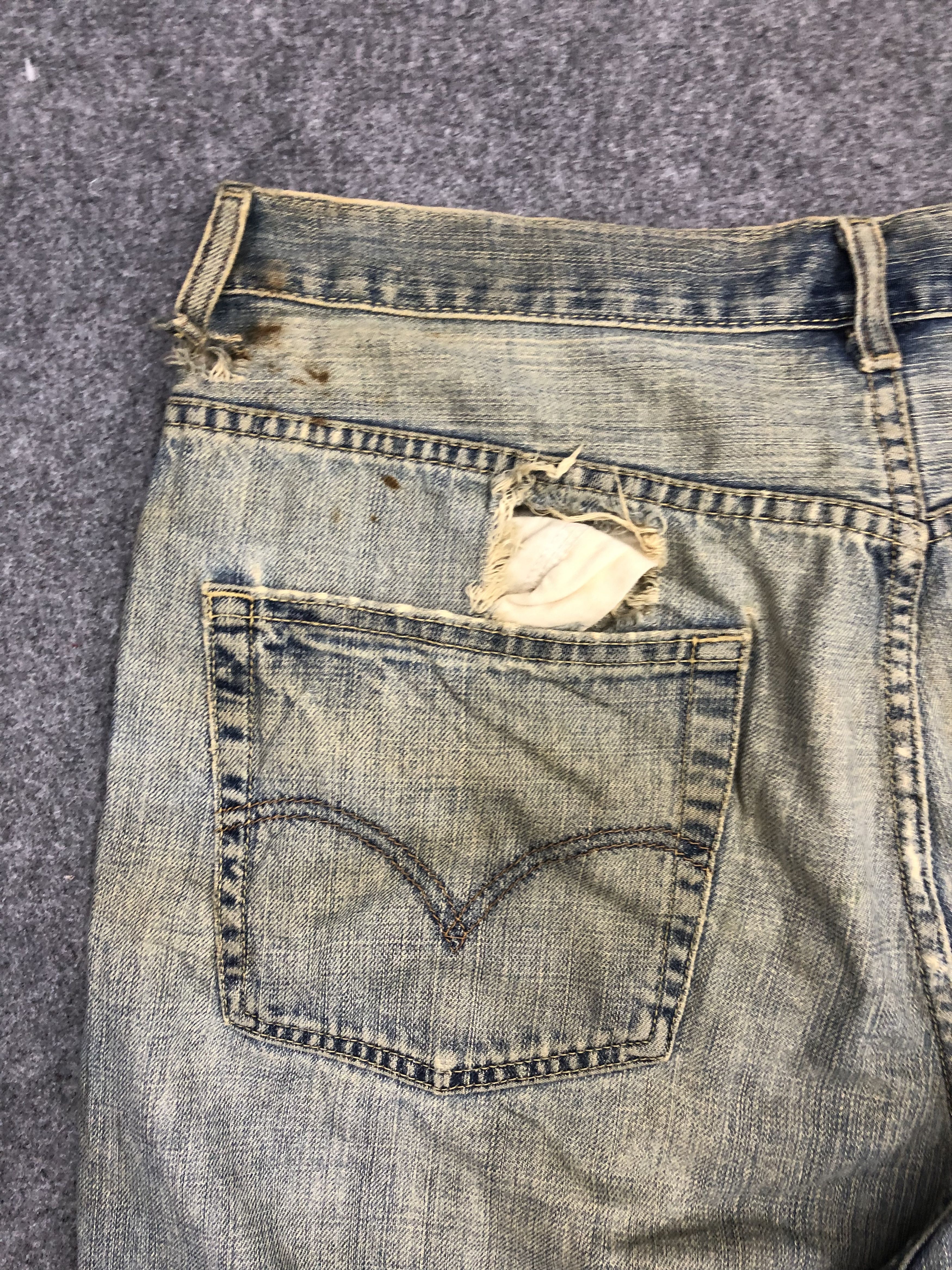 Levi's × Vintage Vintage Levis 569 Loose Cut Short Jeans Size US 38 / EU 54 - 4 Thumbnail