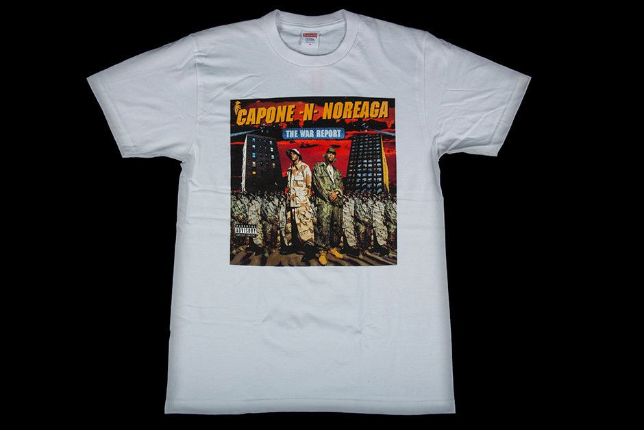 Supreme Supreme Capone N Noreaga War Report White T-shirt | Grailed