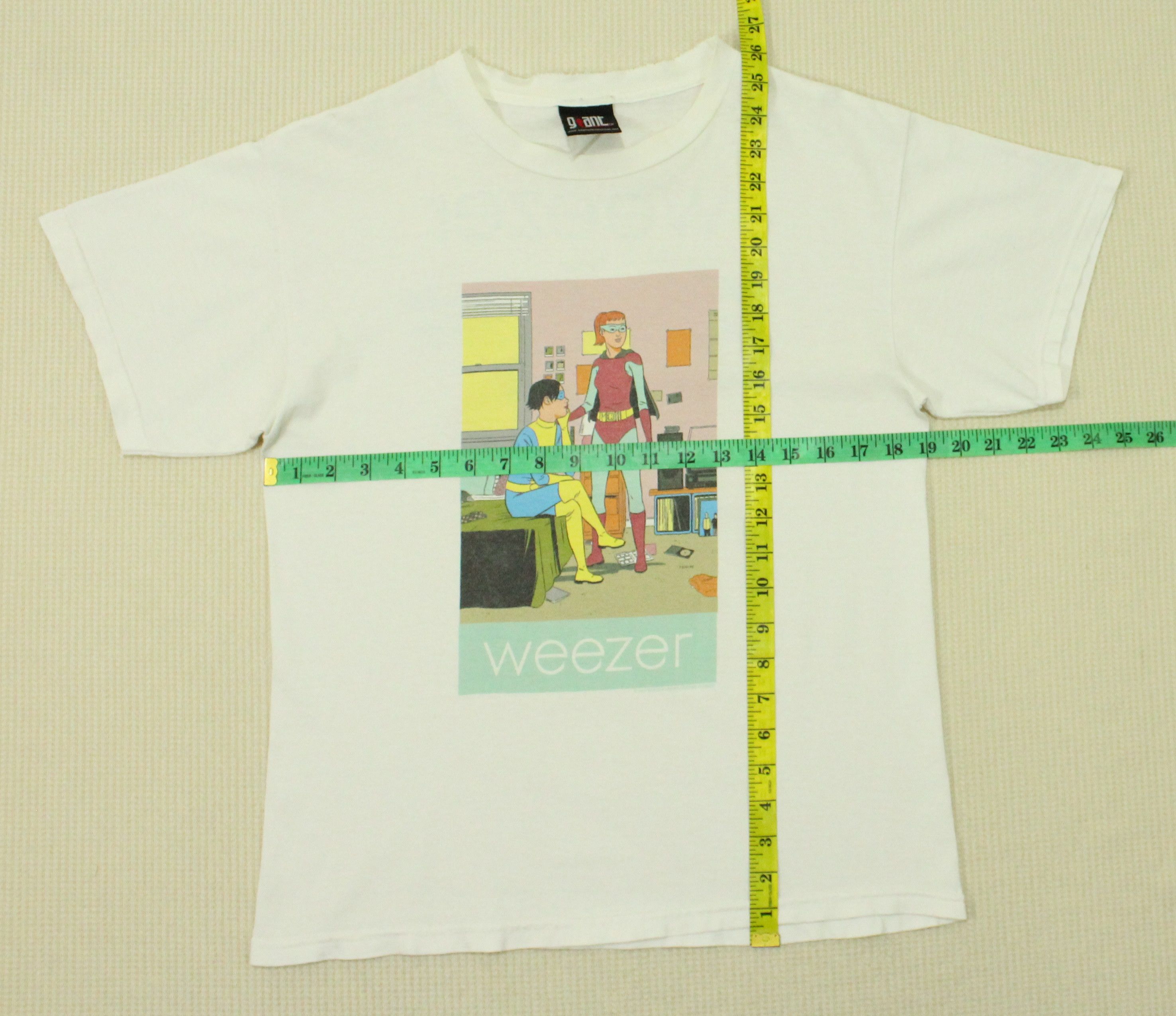 Band Tees × Giant × Vintage Vintage WEEZER T Shirt DISTRESSED Size US S / EU 44-46 / 1 - 12 Thumbnail