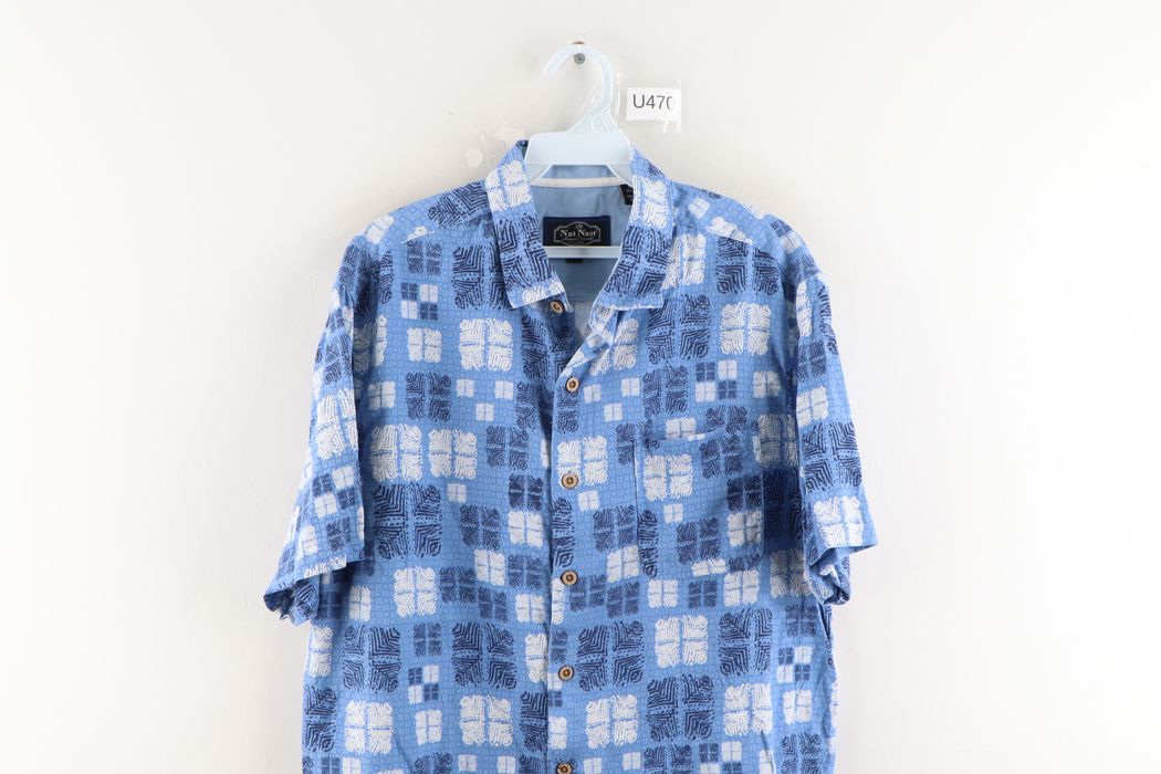 Nat Nast Nat Nast Luxury Originals Silk Blend Hawaiian Bowling Shirt ...