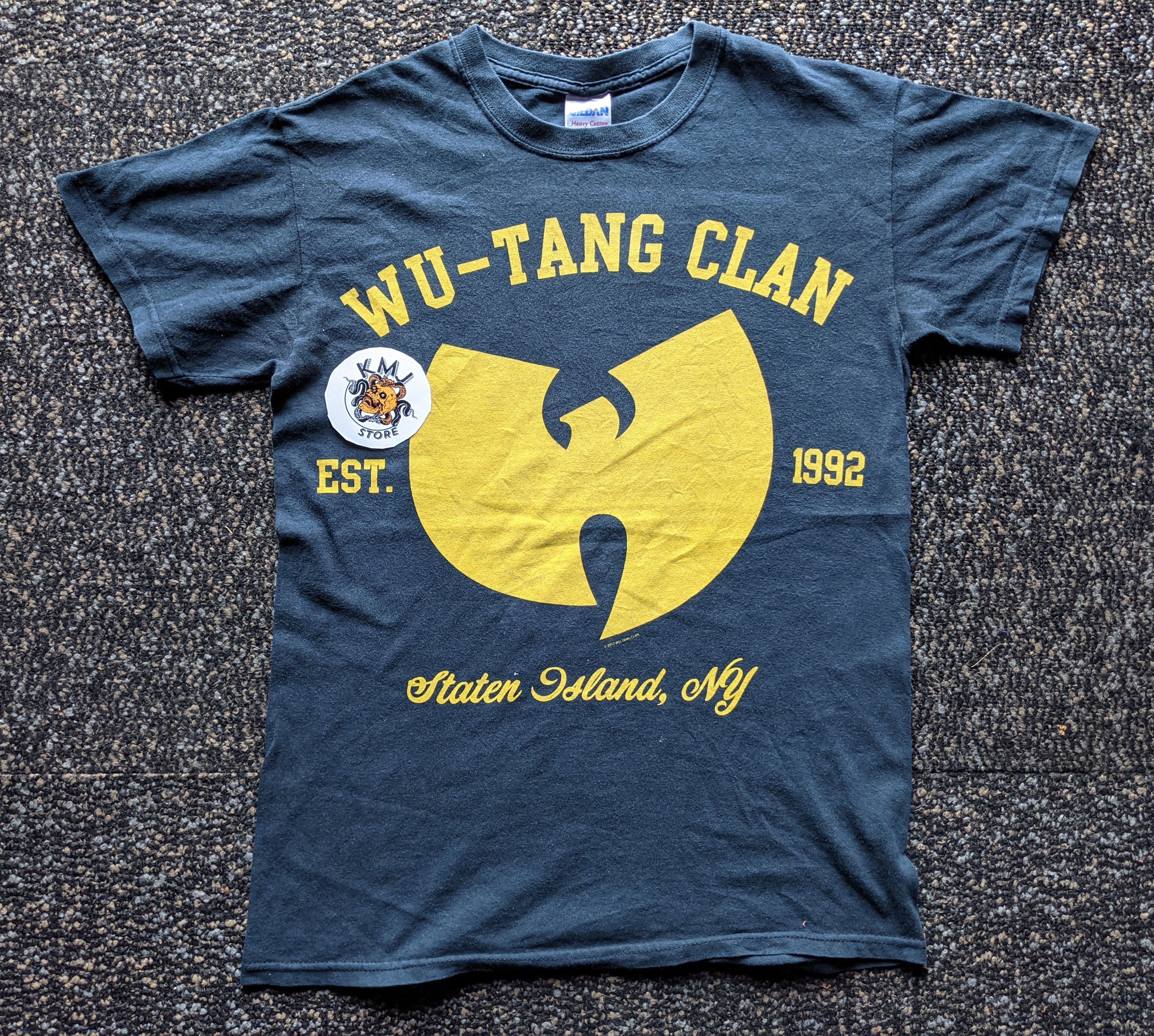 Wu-Tang Clan Staten Island Dragon T-Shirt - Black, Red & Gold Design, XX-Large, Officially Licensed