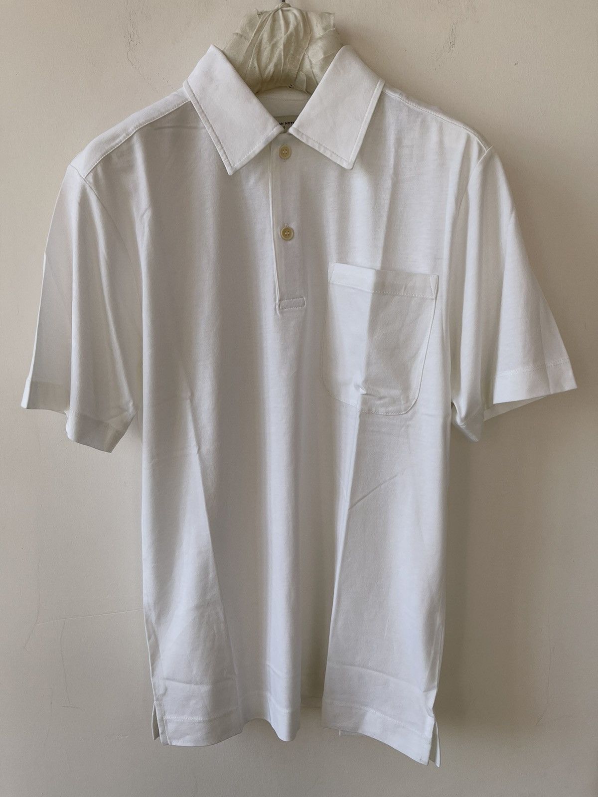 Dries Van Noten Dries Van Noten white cotton jersey polo Size US S / EU 44-46 / 1 - 1 Thumbnail
