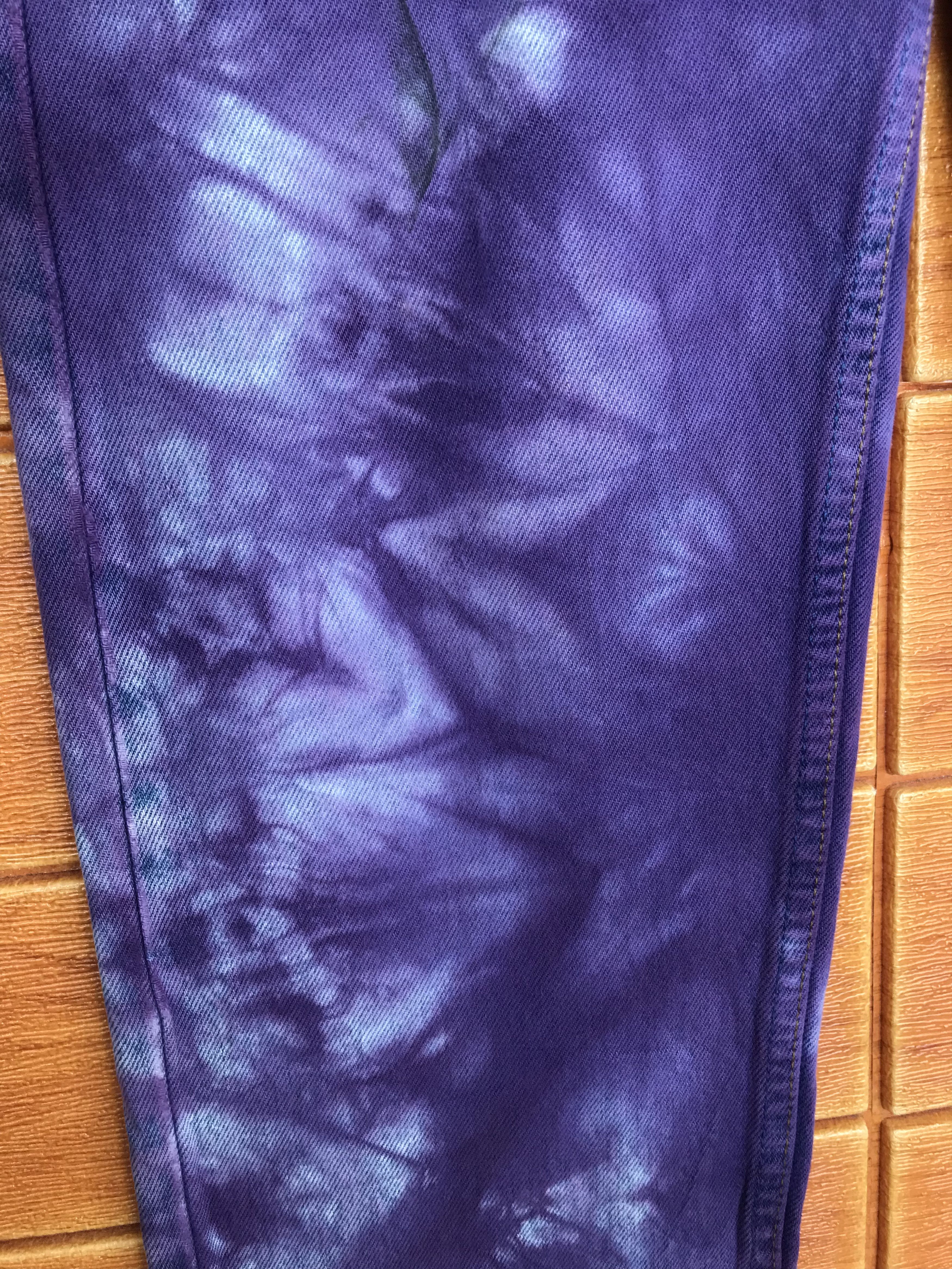 Levi's Vintage 80s Levis 501 Made In Usa Tie Dye Denim Jeans Size US 30 / EU 46 - 3 Thumbnail