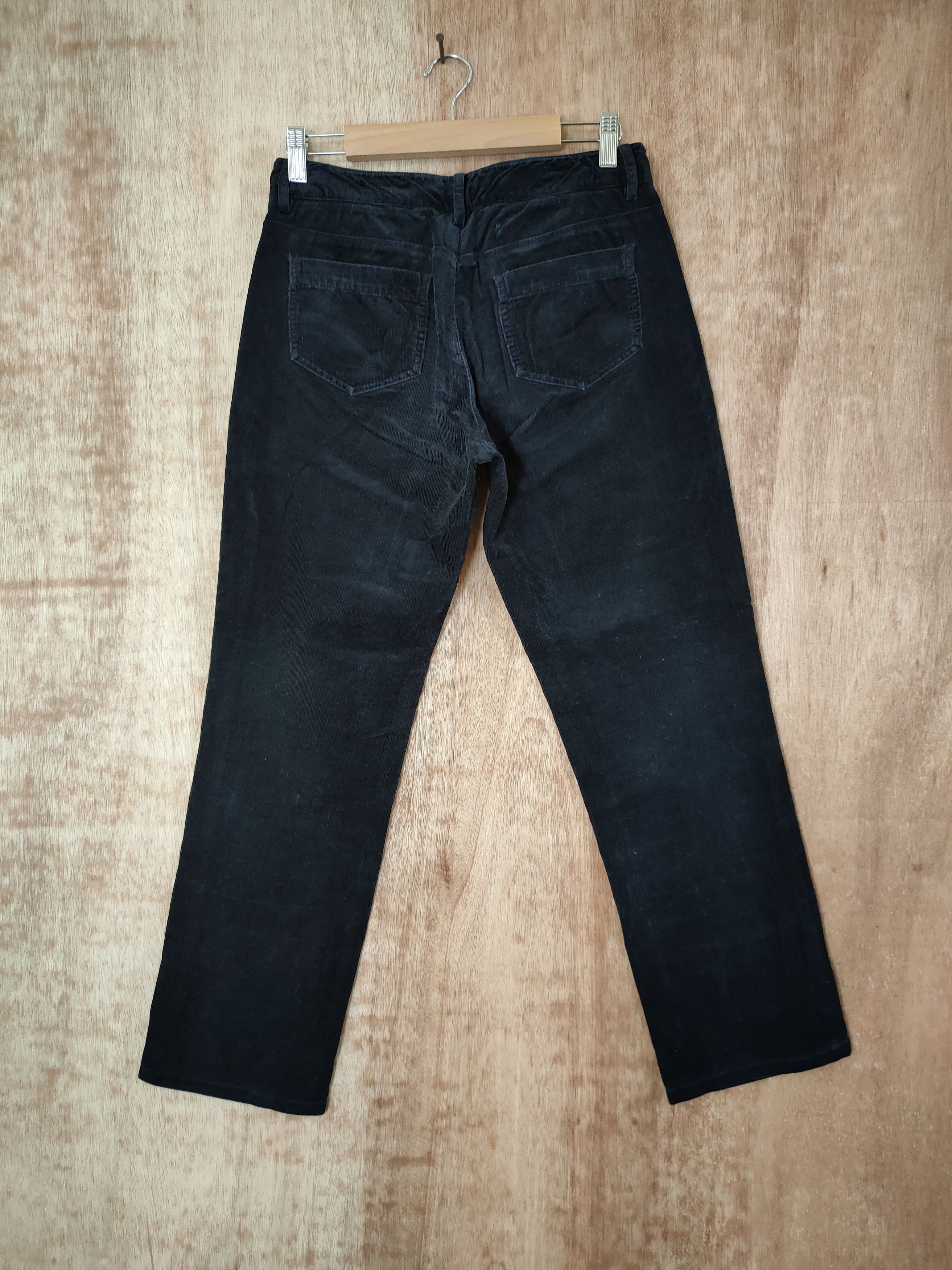 Uniqlo DL Uniqlo corduroy vintage black casual pants #46-307 Size US 27 - 6 Thumbnail