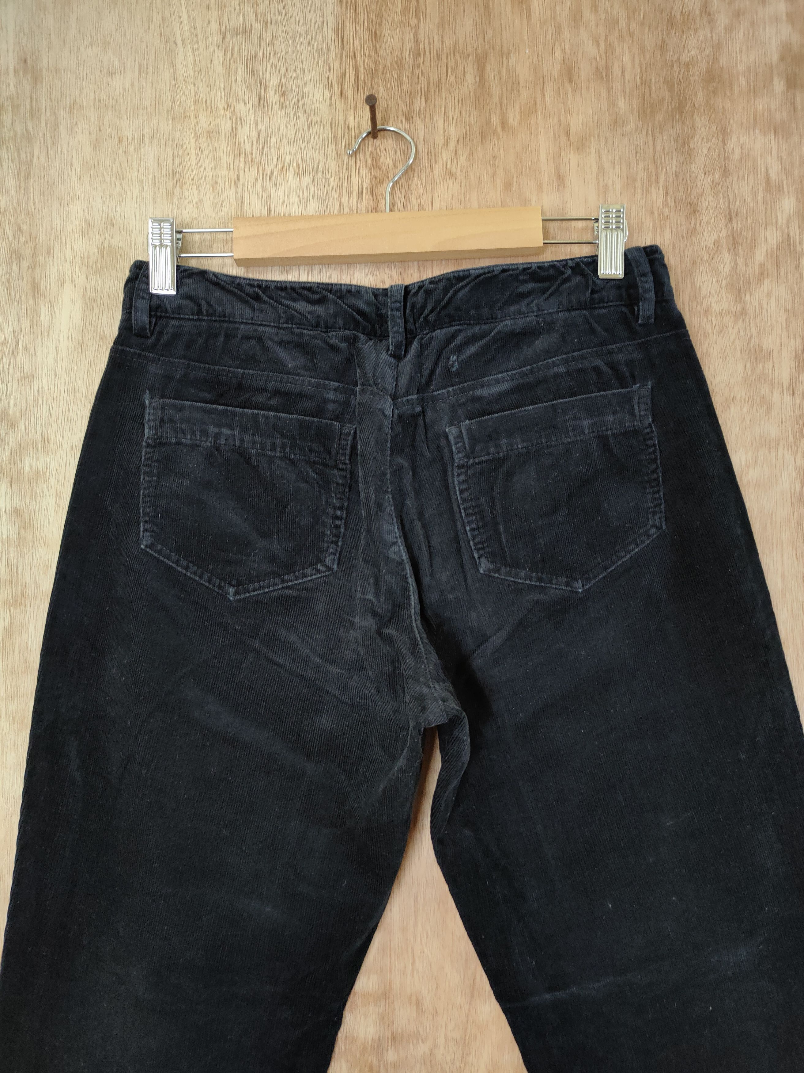 Uniqlo DL Uniqlo corduroy vintage black casual pants #46-307 Size US 27 - 8 Thumbnail