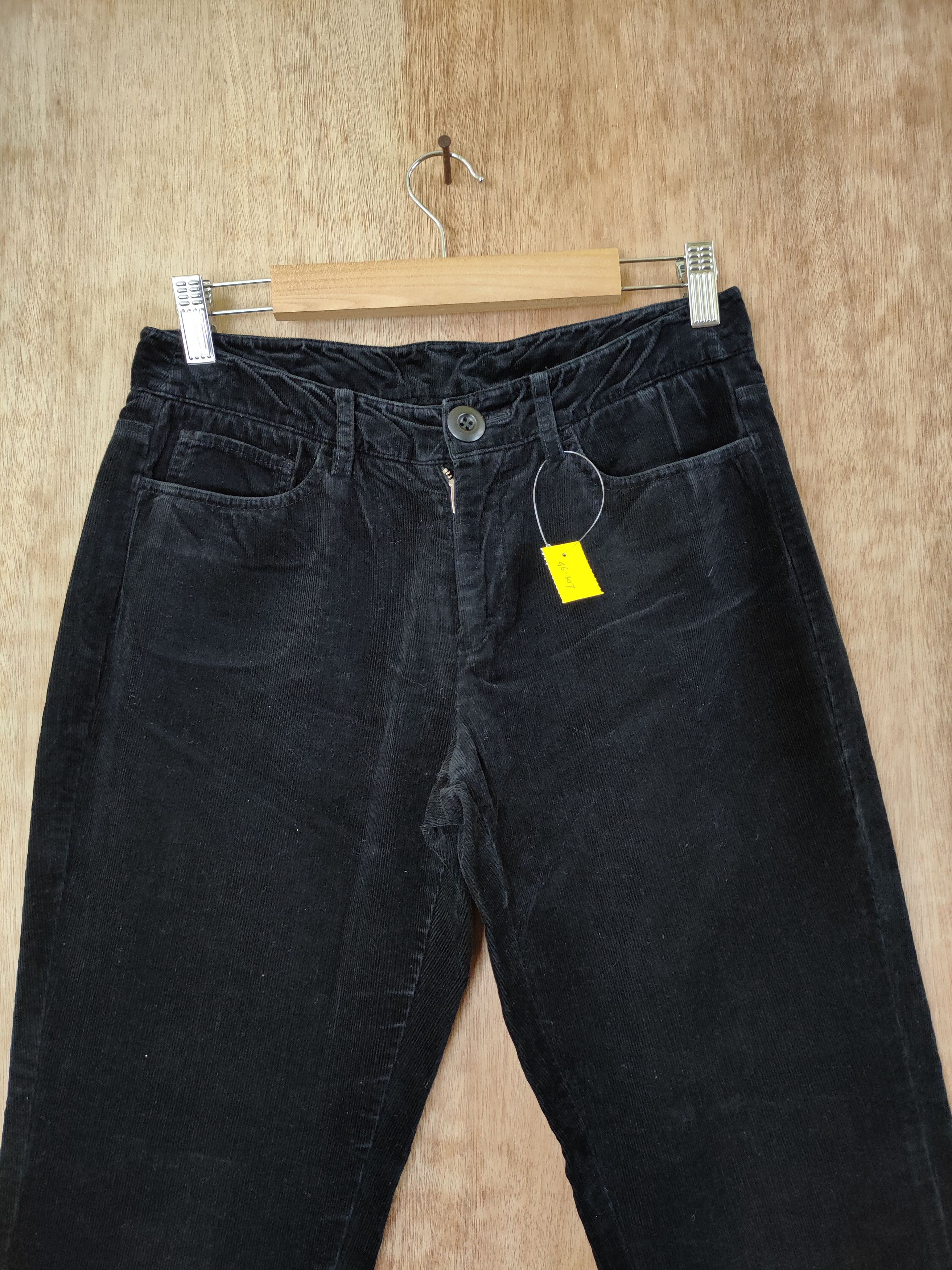 Uniqlo DL Uniqlo corduroy vintage black casual pants #46-307 Size US 27 - 3 Thumbnail