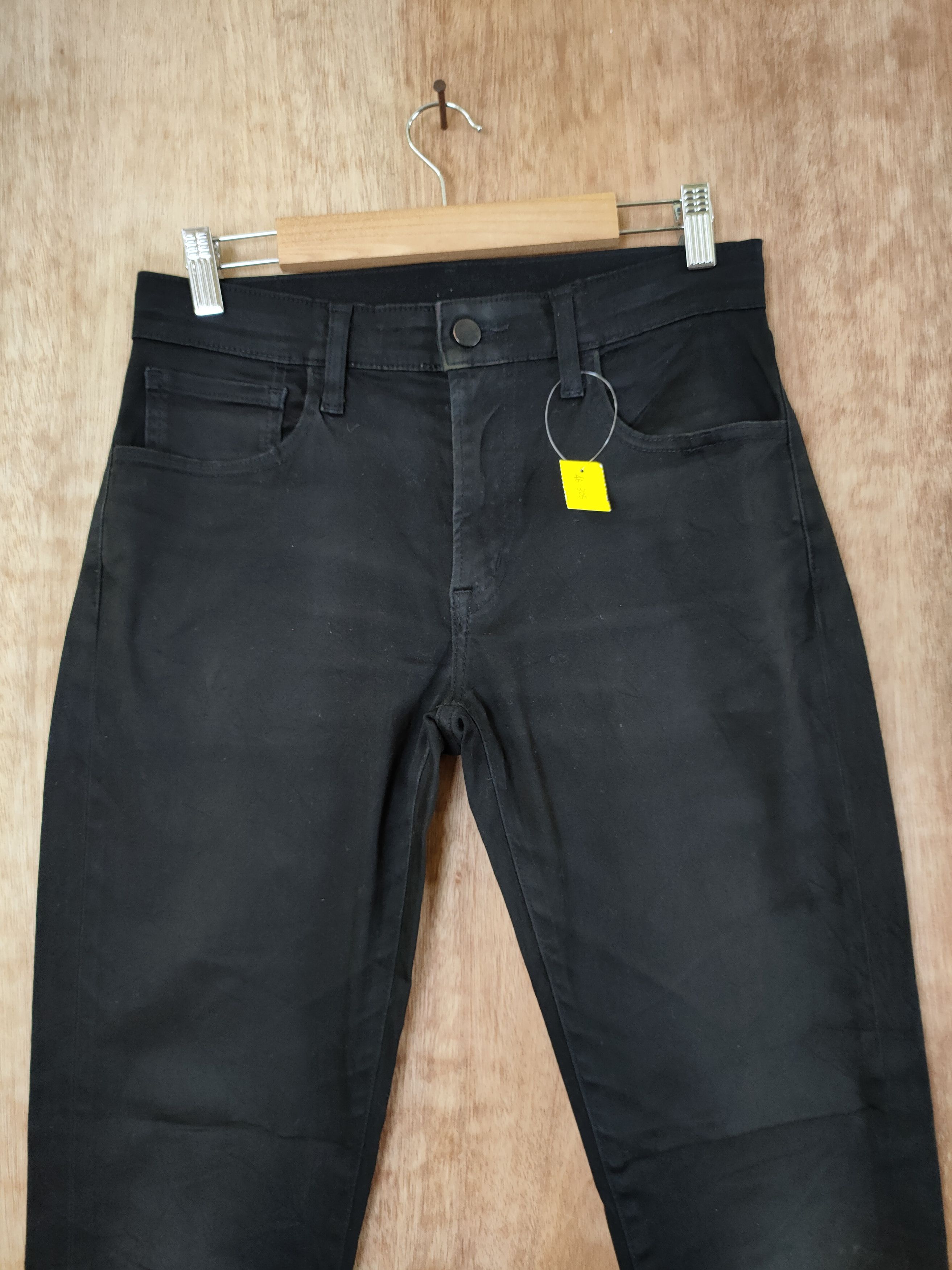Japanese Brand DL uniqlo black casual streetwear pants japan #46-305 Size US 28 / EU 44 - 3 Thumbnail