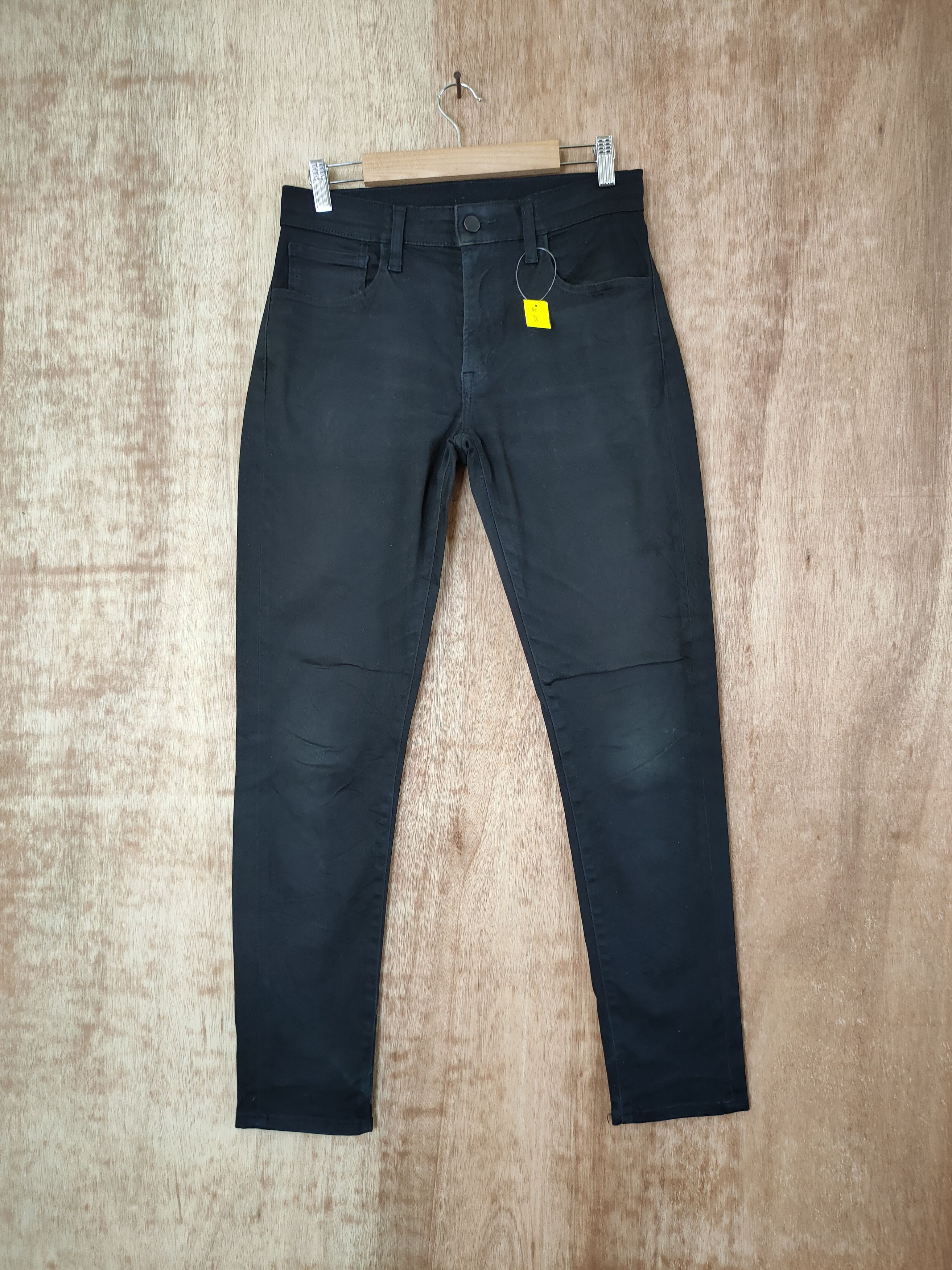Japanese Brand DL uniqlo black casual streetwear pants japan #46-305 Size US 28 / EU 44 - 1 Thumbnail
