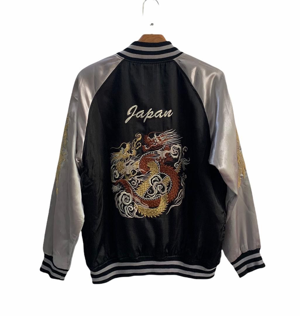 Japanese Anime Embroidered Sukajan Jacket – Unisex Satin Skajan Souvenir Jacket