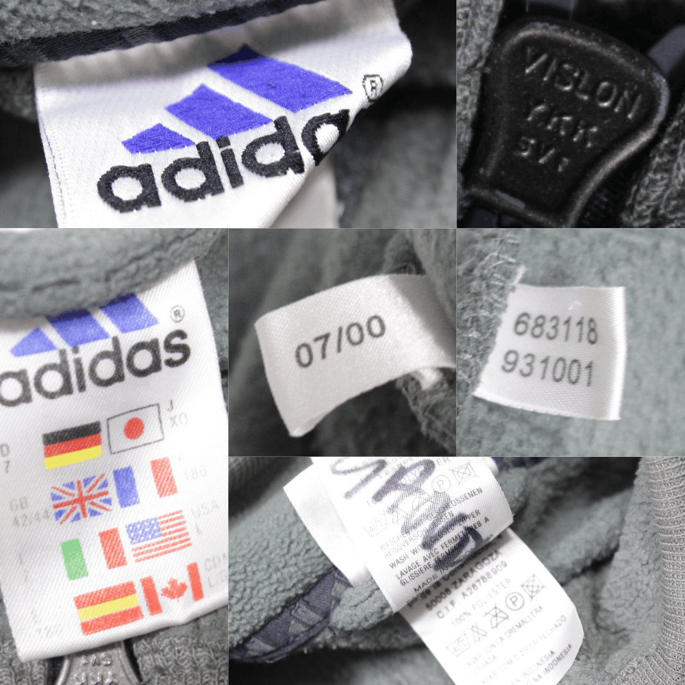 Adidas 2000 Logo Fleece Jacket Size US L / EU 52-54 / 3 - 9 Thumbnail