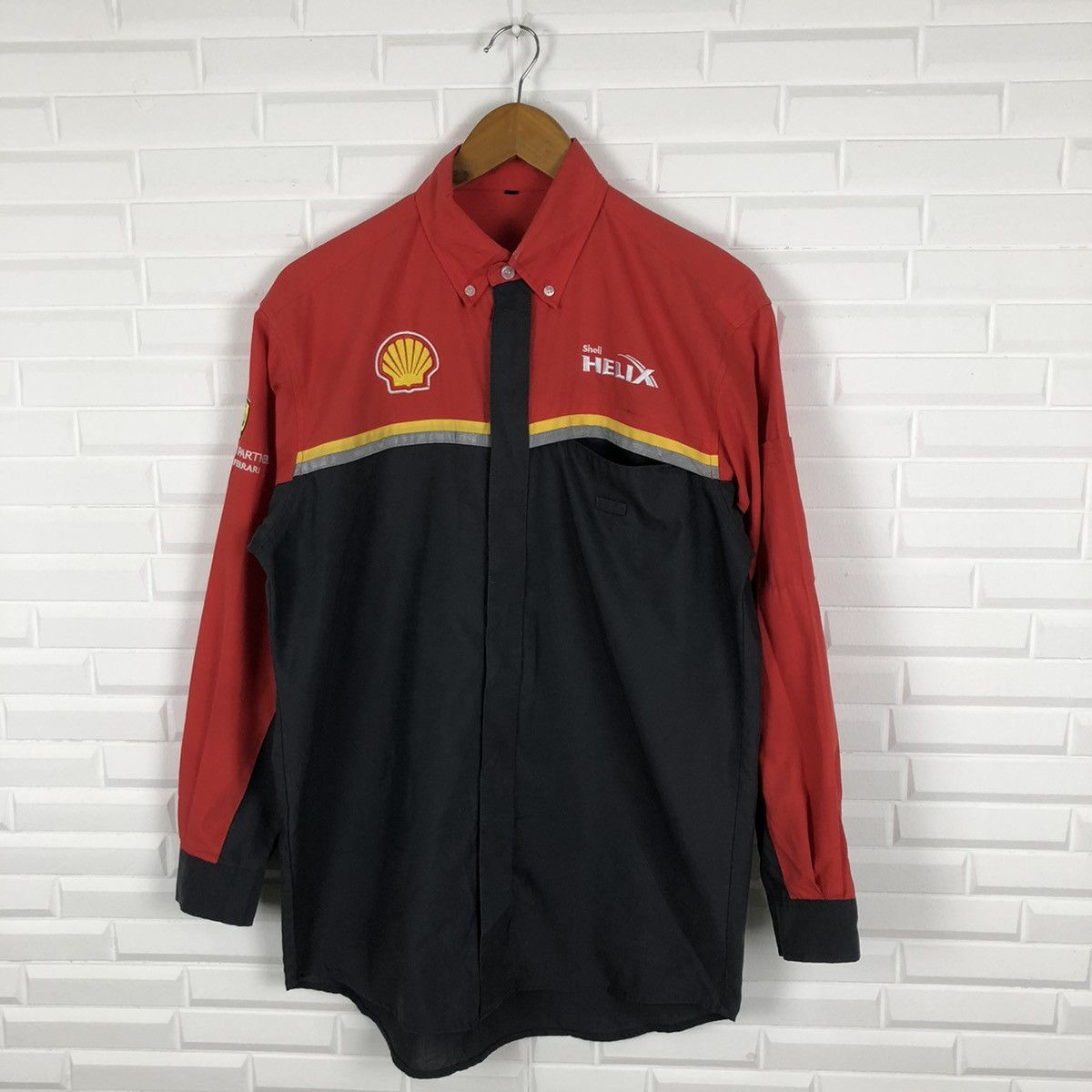 Ferrari × Vintage FERRARI SHELL HELIX LIGHT JACKET Size US M / EU 48-50 / 2 - 1 Thumbnail
