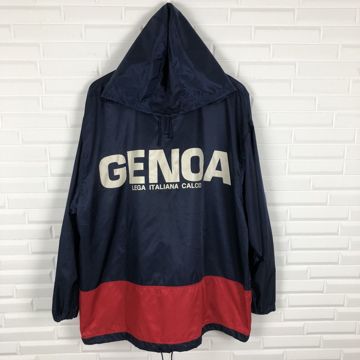 Kappa × Vintage GENOA ITALIAN FOOTBALL LEAGUE WINDBREAKER HOODIE Size US M / EU 48-50 / 2 - 3 Thumbnail