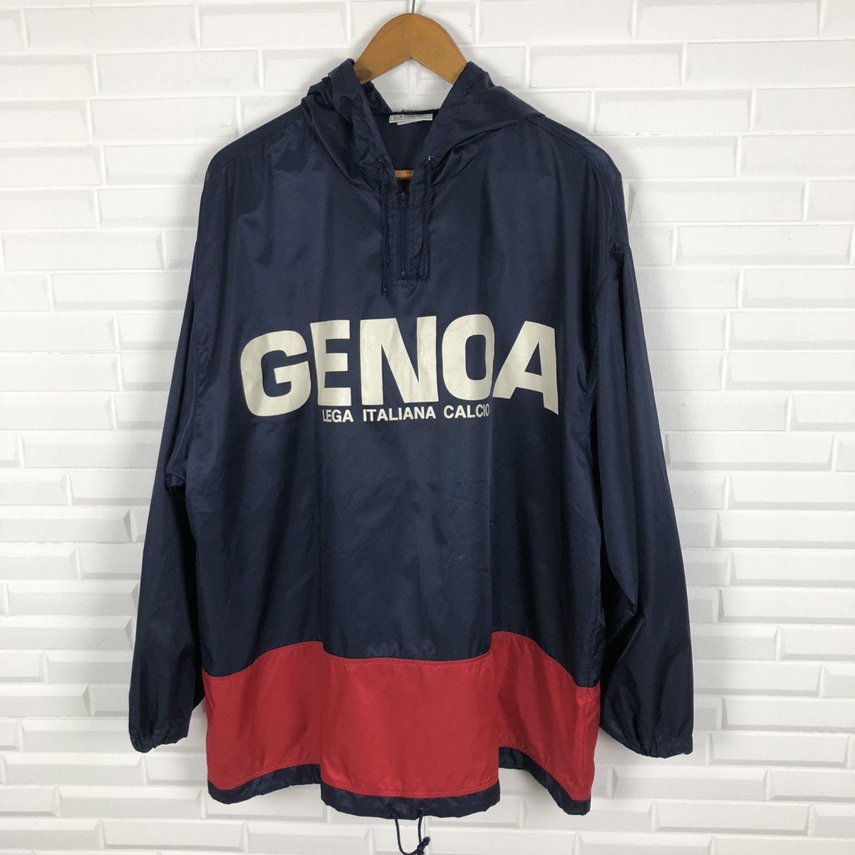 Kappa × Vintage GENOA ITALIAN FOOTBALL LEAGUE WINDBREAKER HOODIE Size US M / EU 48-50 / 2 - 5 Thumbnail