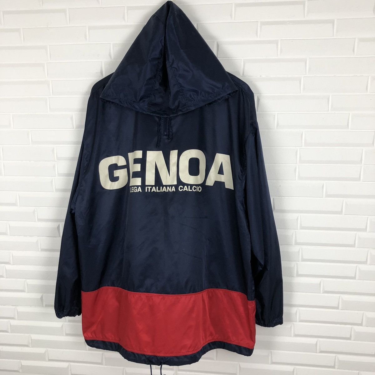 Kappa × Vintage GENOA ITALIAN FOOTBALL LEAGUE WINDBREAKER HOODIE Size US M / EU 48-50 / 2 - 2 Thumbnail