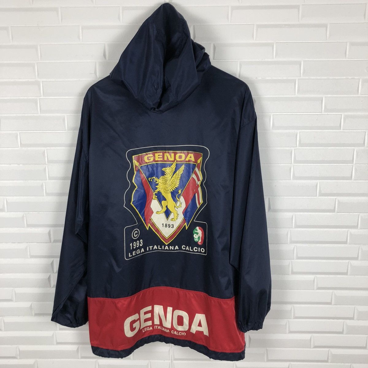 Kappa × Vintage GENOA ITALIAN FOOTBALL LEAGUE WINDBREAKER HOODIE Size US M / EU 48-50 / 2 - 6 Thumbnail