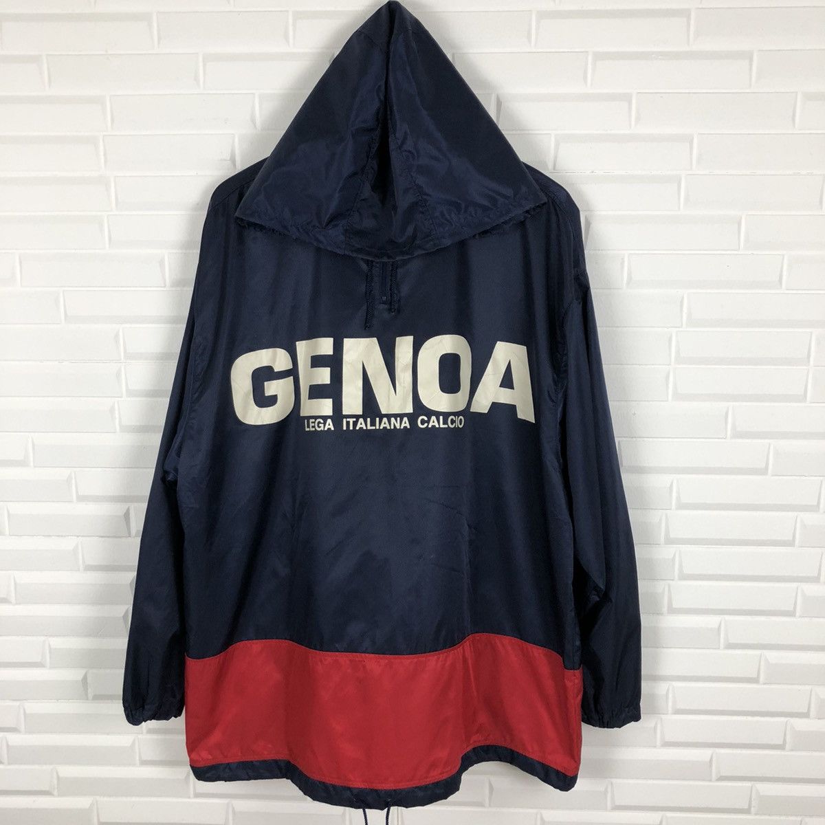 Kappa × Vintage GENOA ITALIAN FOOTBALL LEAGUE WINDBREAKER HOODIE Size US M / EU 48-50 / 2 - 1 Thumbnail