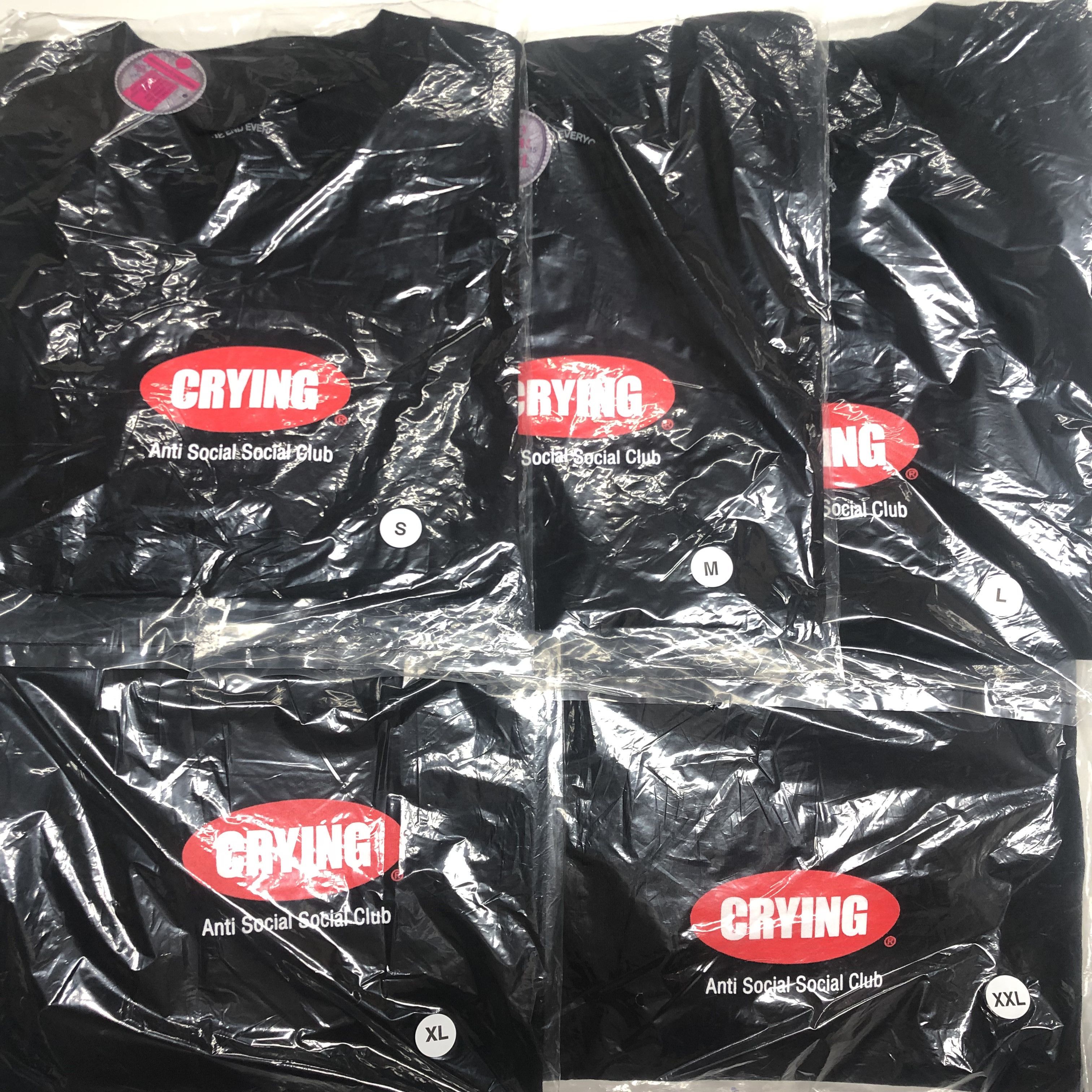 Anti Social Social Club DS ASSC Crying Toy With Me Black Tee BAPE KITH FTP FOG CDG Size US M / EU 48-50 / 2 - 7 Thumbnail