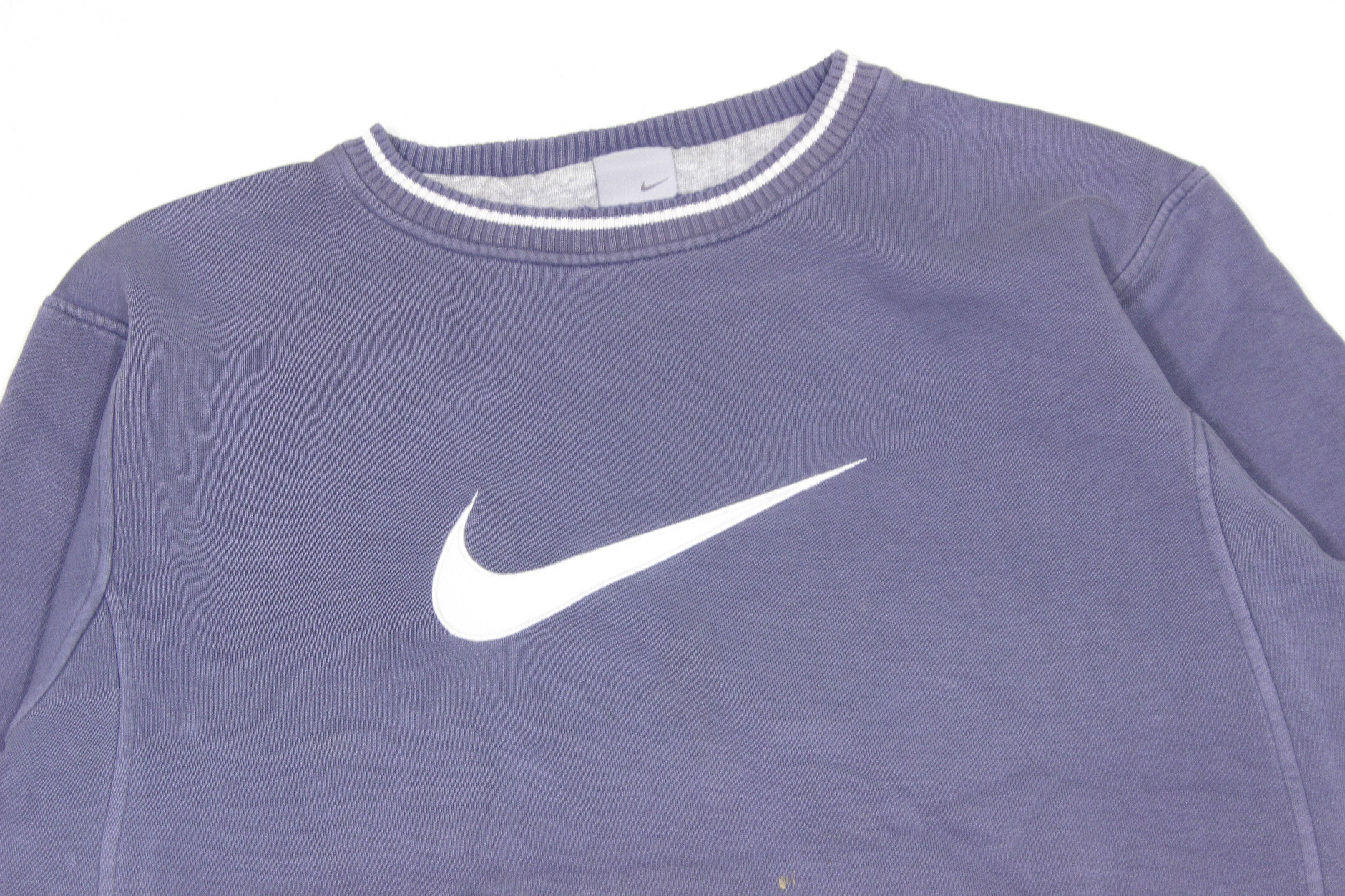 Nike 90S Big Swoosh Distressed Sweatshirt Size US M / EU 48-50 / 2 - 3 Thumbnail