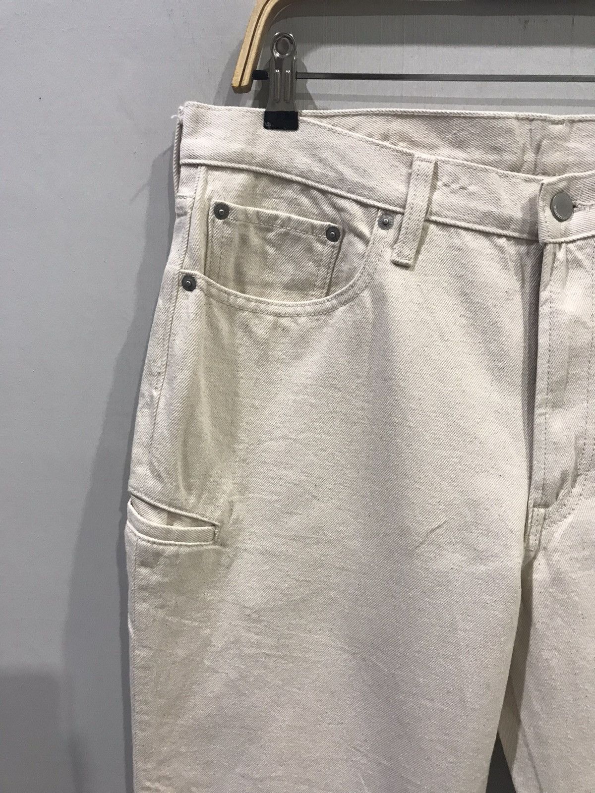 Designer × Japanese Brand × Maison MIHARA YASUHIRO MIHARAYASUHIRO X GU White Denim Size US 34 / EU 50 - 3 Thumbnail